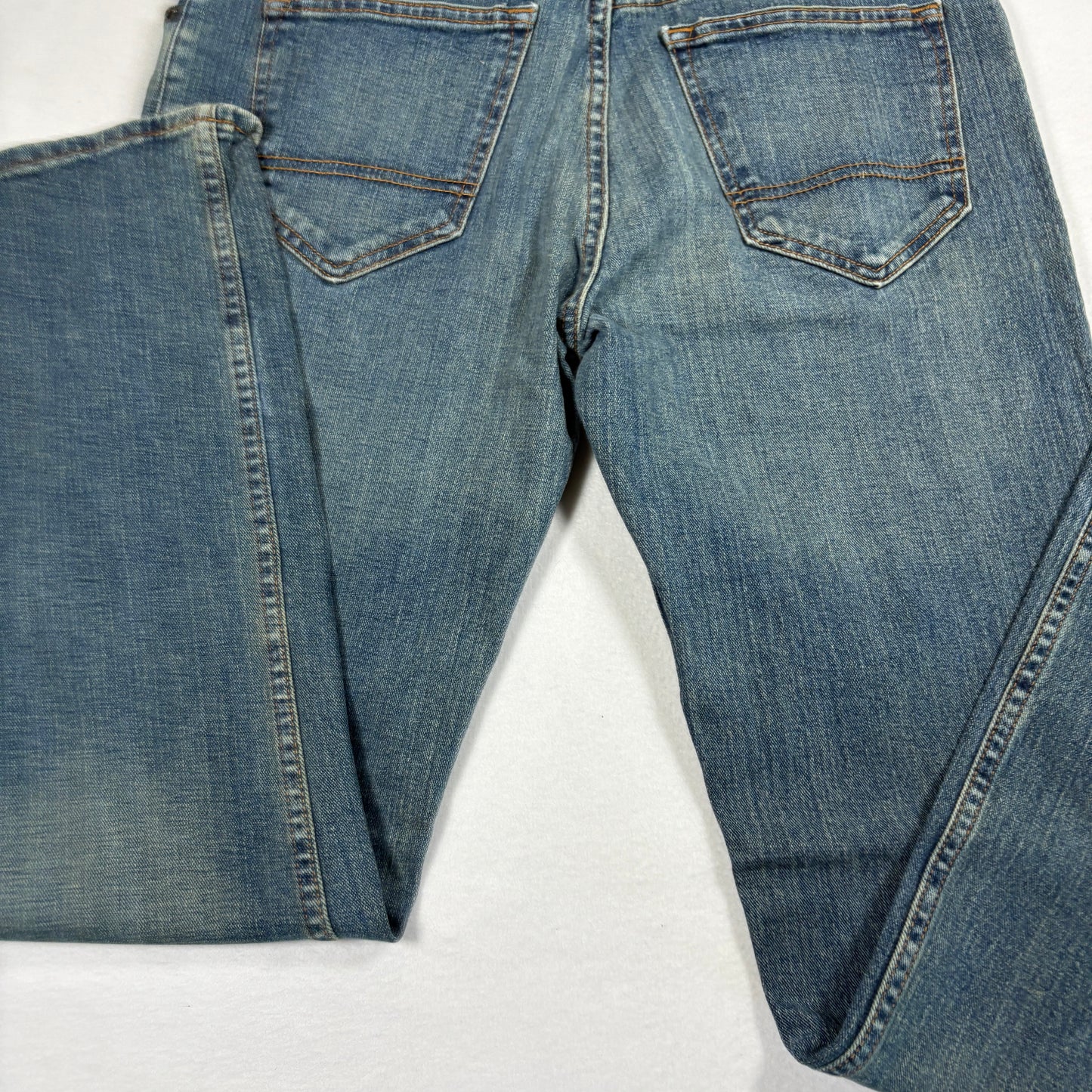 Arizona Jean Co Mens Slim Straight Jeans 33x32 Blue Denim Flex Stretch