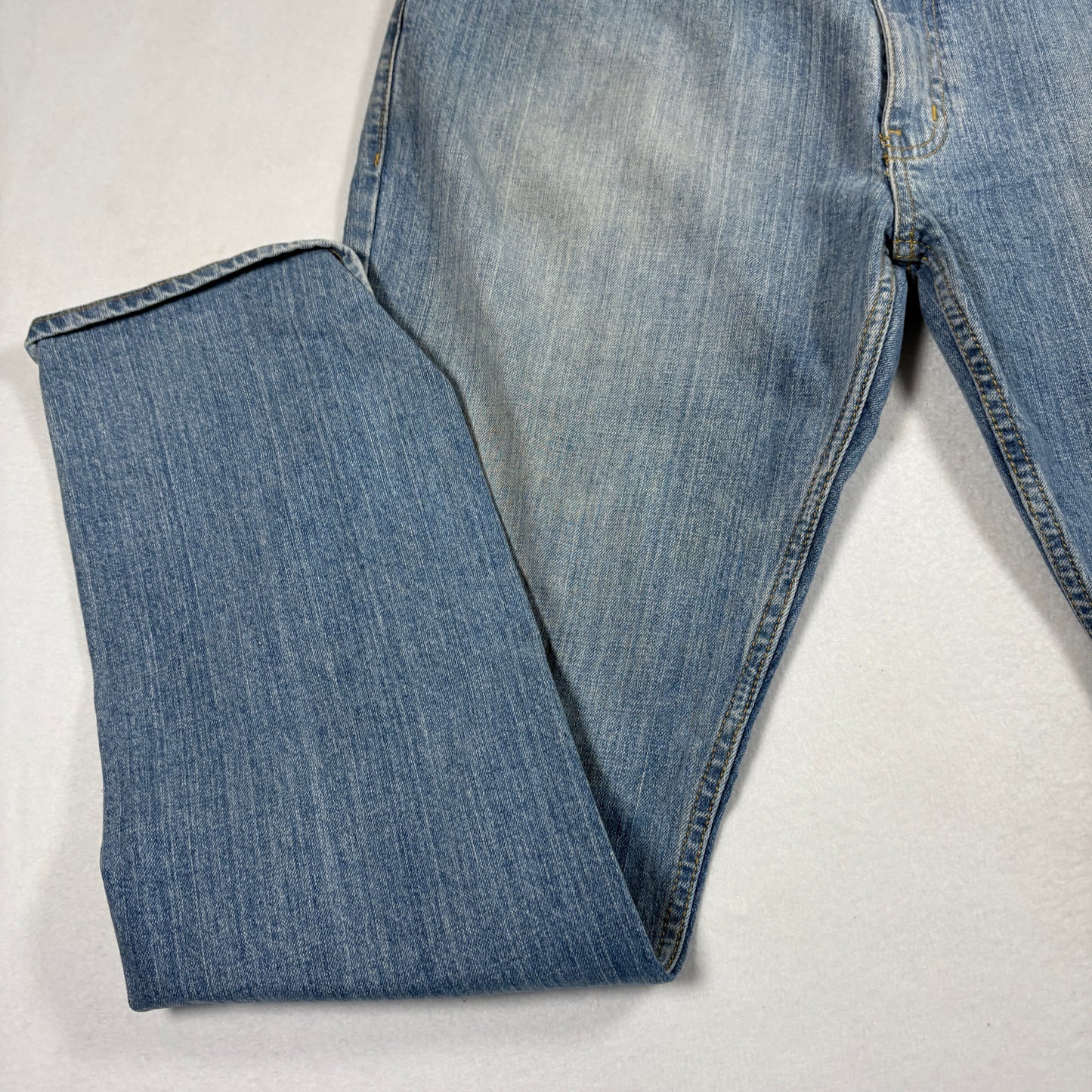 Arizona Mens Jeans 33x32 Light Wash Athletic Fit Flex Denim Y2K 90s Grunge