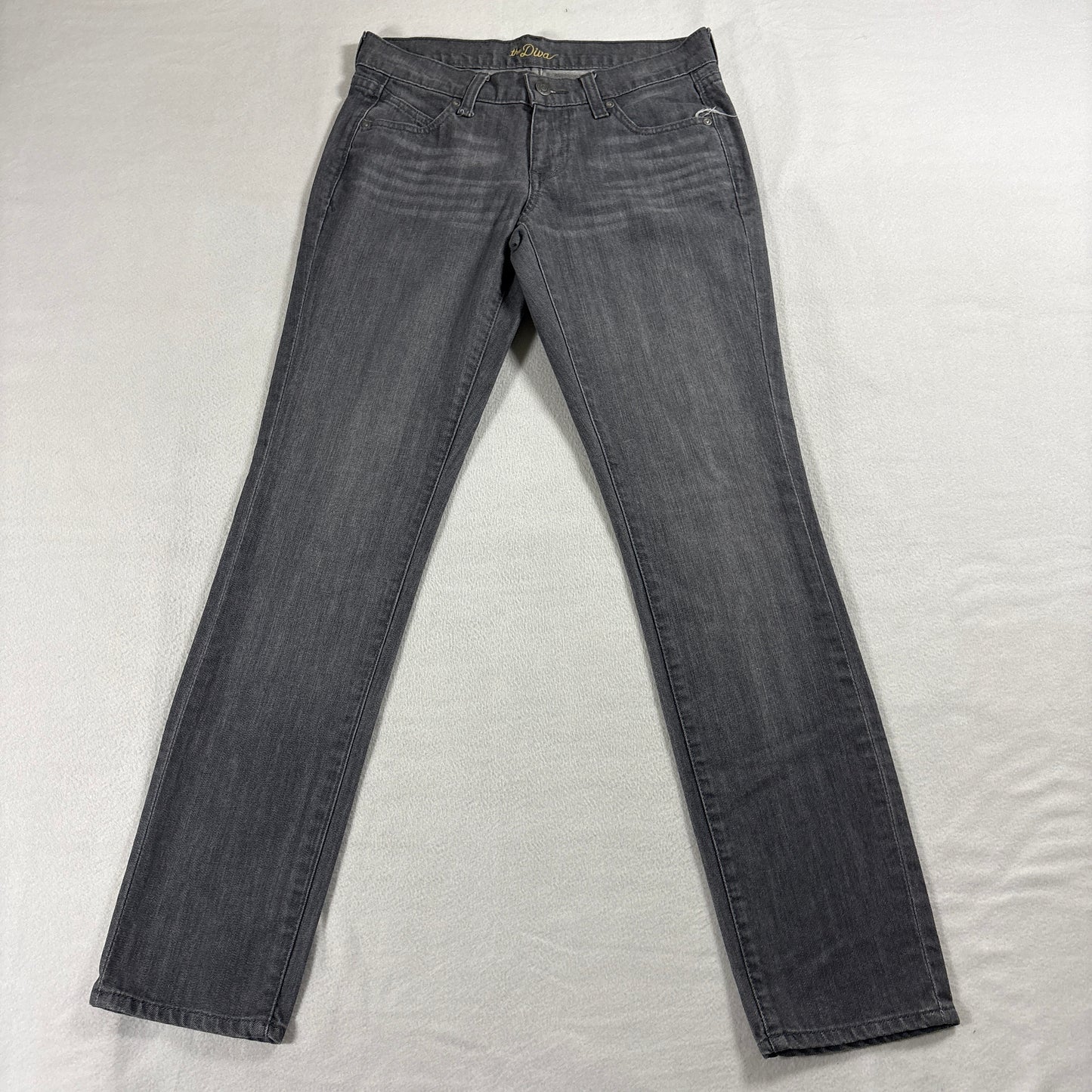 Old Navy The Diva Bootcut Jeans Womens 2 Gray Wash Mid Rise Stretch Denim