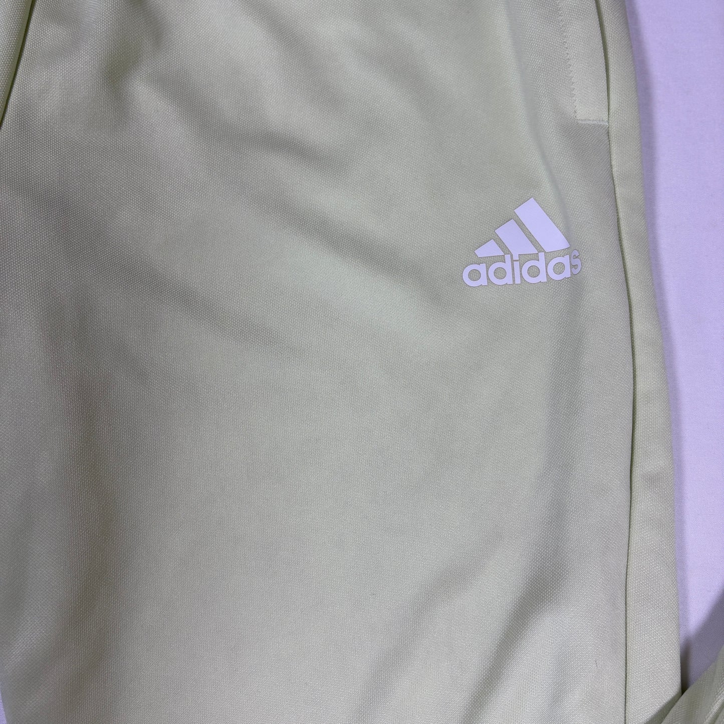 Adidas Men’s XL Track Pants Green 3-Stripes Joggers Athletic Tapered Zip Cuffs