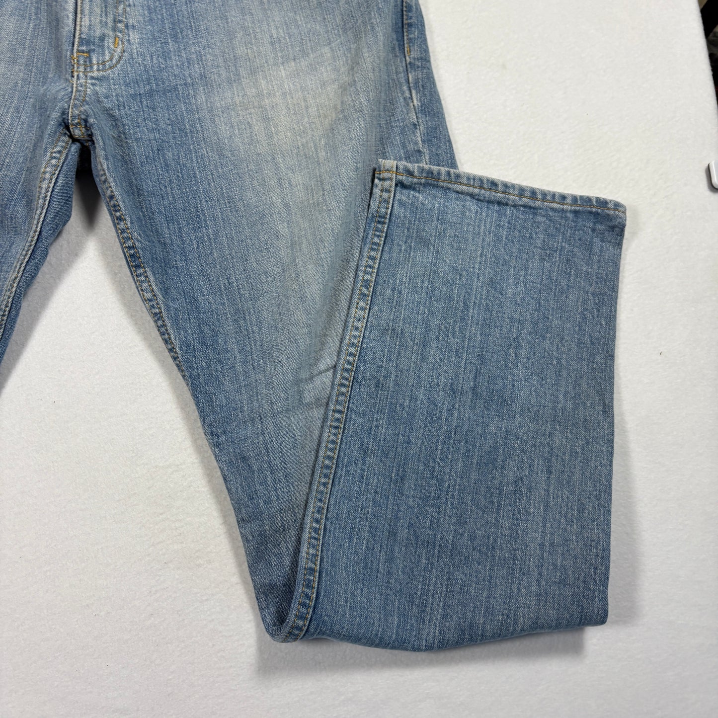 Arizona Mens Jeans 33x32 Light Wash Athletic Fit Flex Denim Y2K 90s Grunge