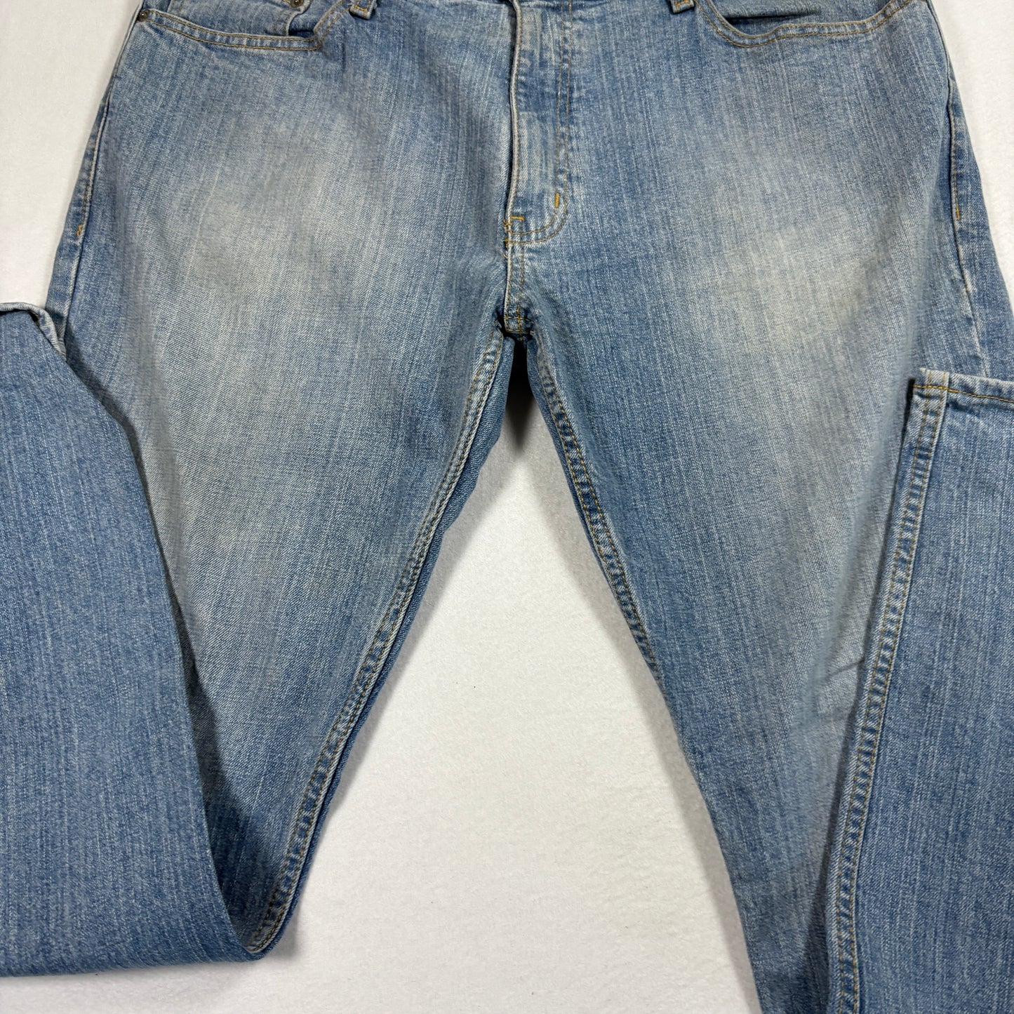 Arizona Mens Jeans 33x32 Light Wash Athletic Fit Flex Denim Y2K 90s Grunge