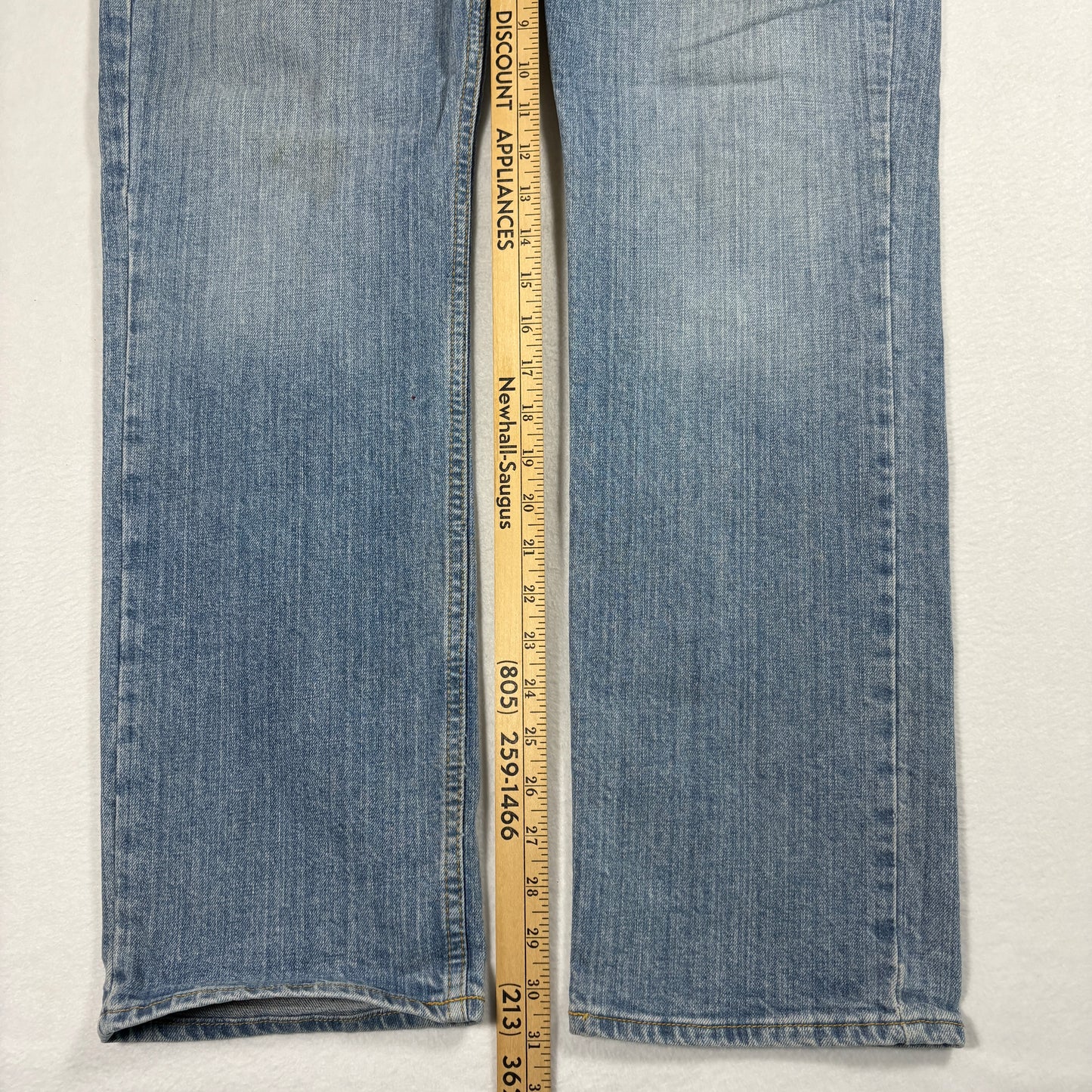 Arizona Mens Jeans 33x32 Light Wash Athletic Fit Flex Denim Y2K 90s Grunge