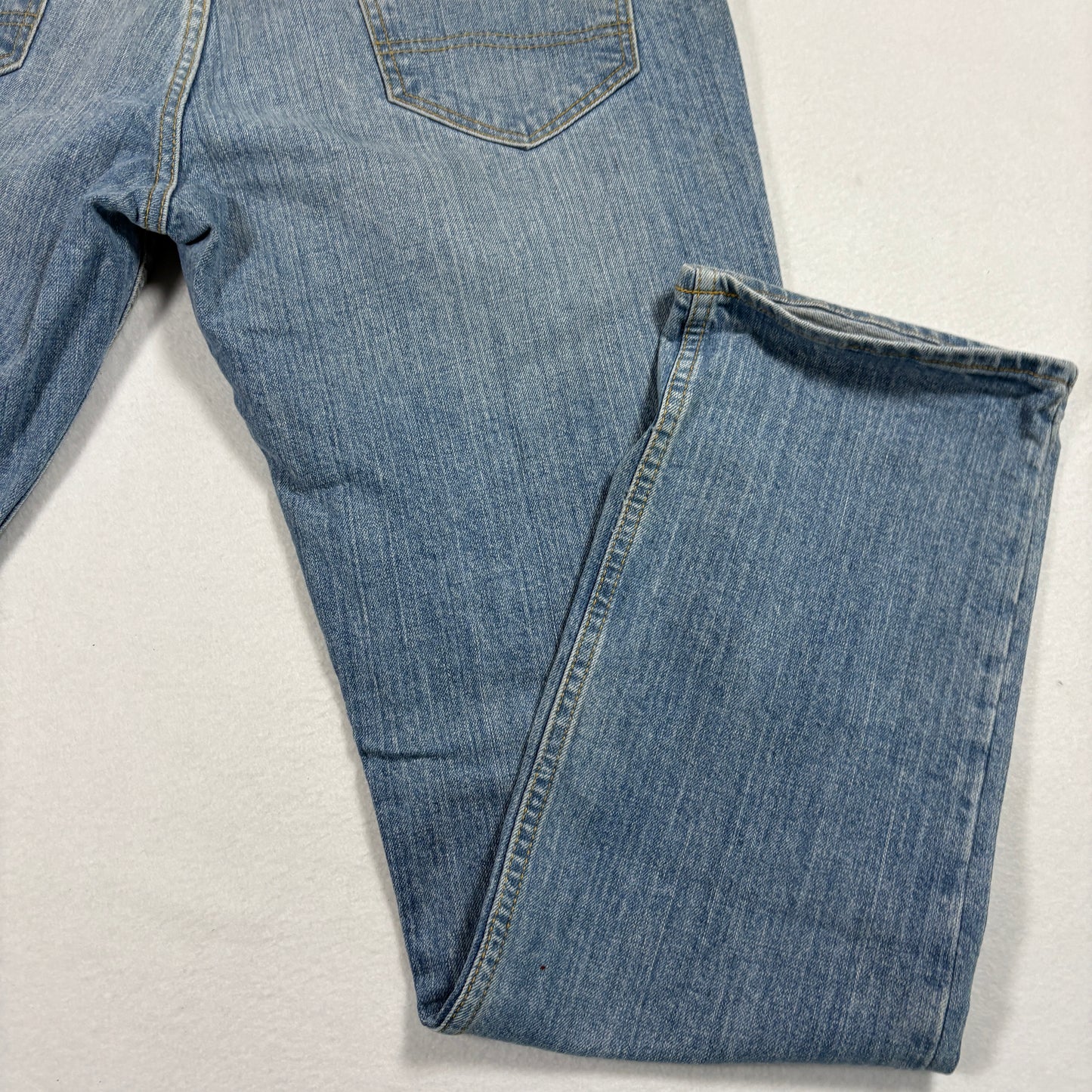 Arizona Mens Jeans 33x32 Light Wash Athletic Fit Flex Denim Y2K 90s Grunge