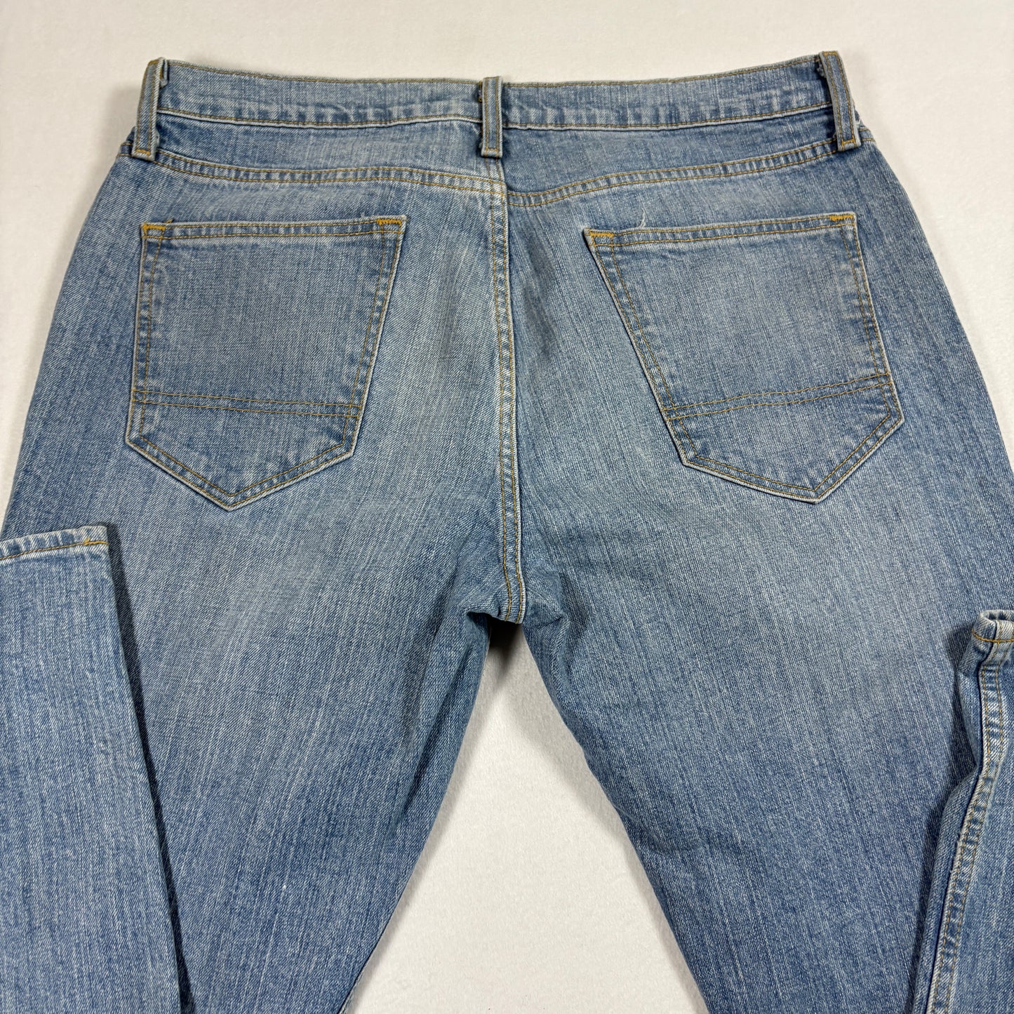 Arizona Mens Jeans 33x32 Light Wash Athletic Fit Flex Denim Y2K 90s Grunge