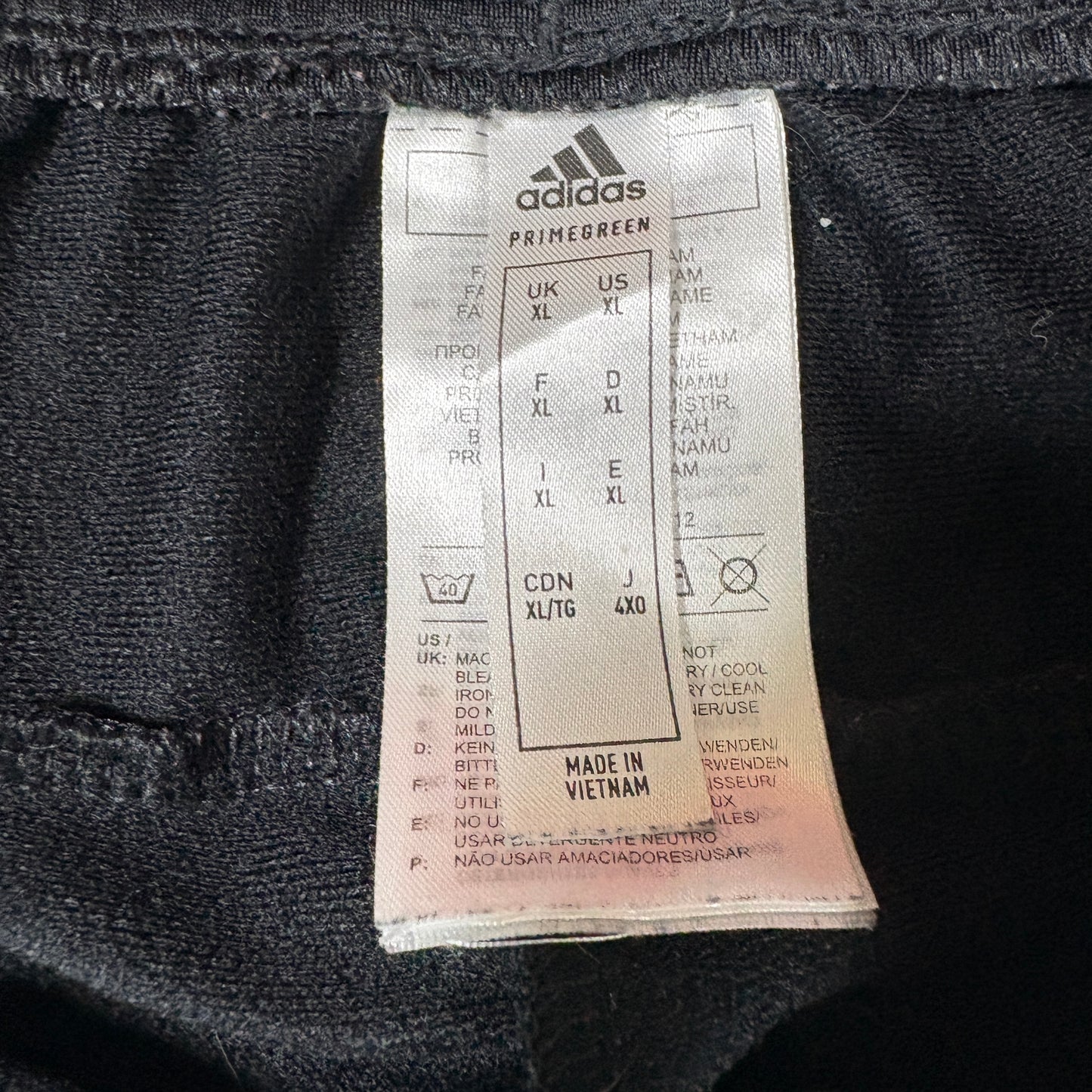 Adidas Men’s XL Track Pants Black Gold Camo 3-Stripes Joggers Primegreen