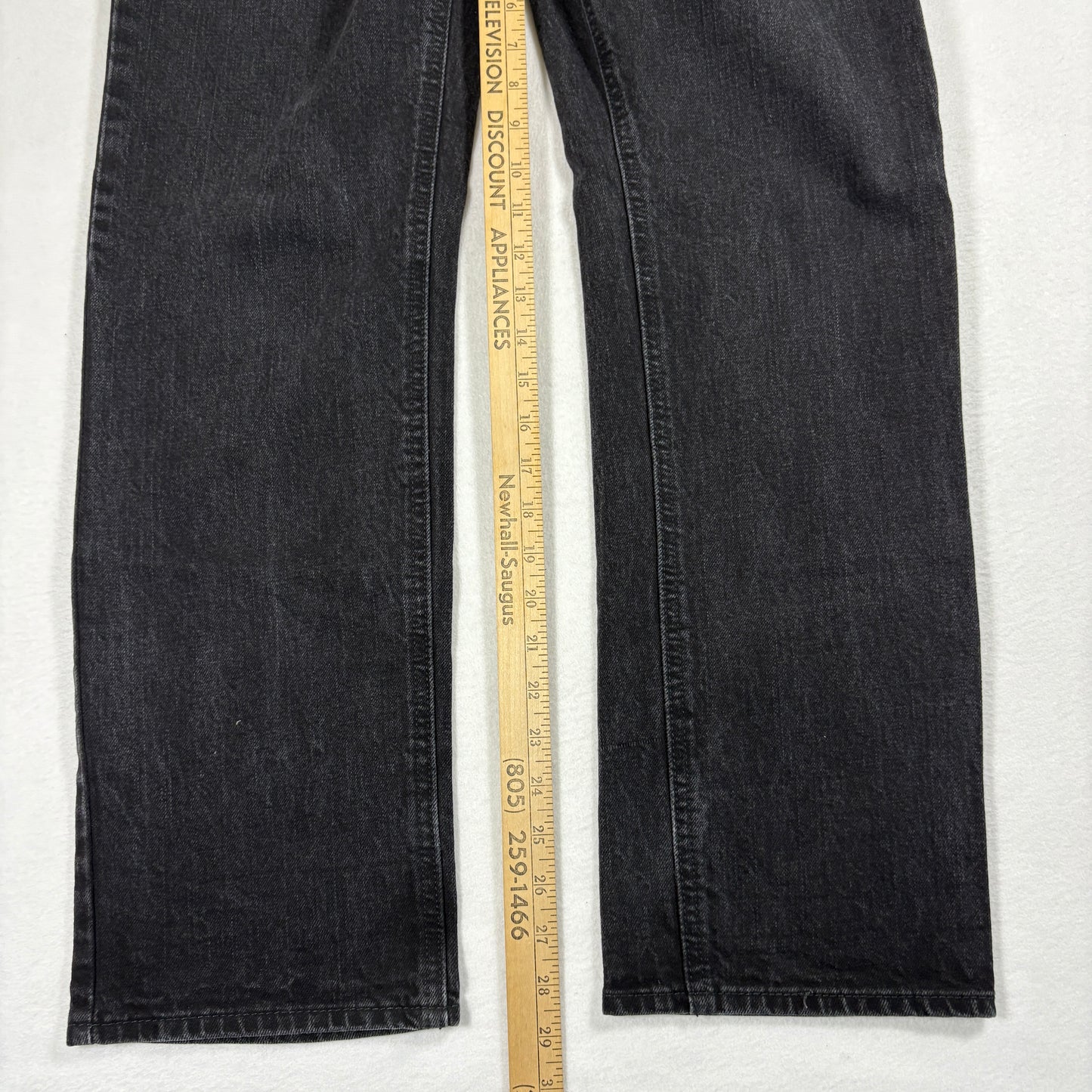 Arizona Mens Jeans 32x30 Black Slim Straight Flex Denim Y2K 90s Grunge