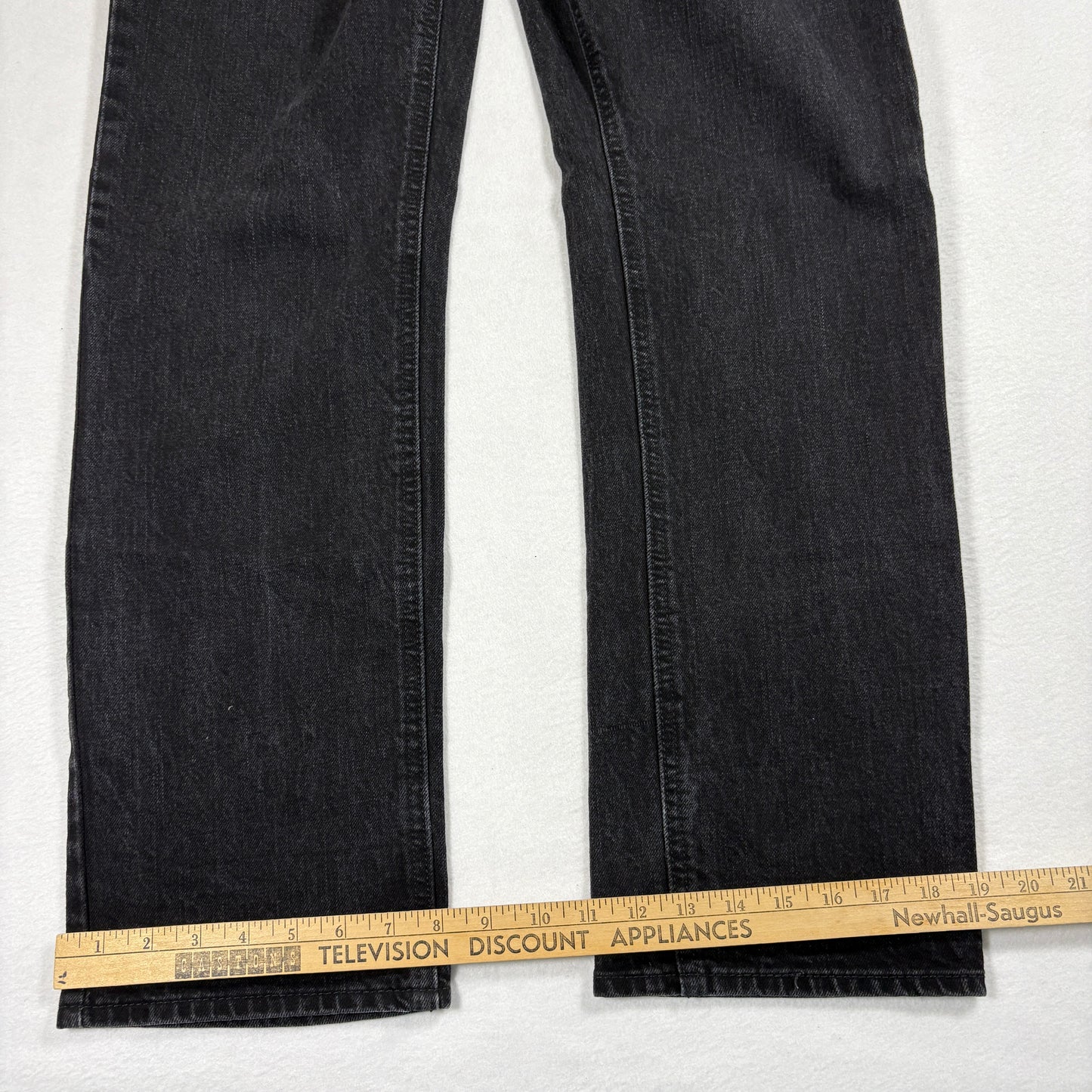 Arizona Mens Jeans 32x30 Black Slim Straight Flex Denim Y2K 90s Grunge