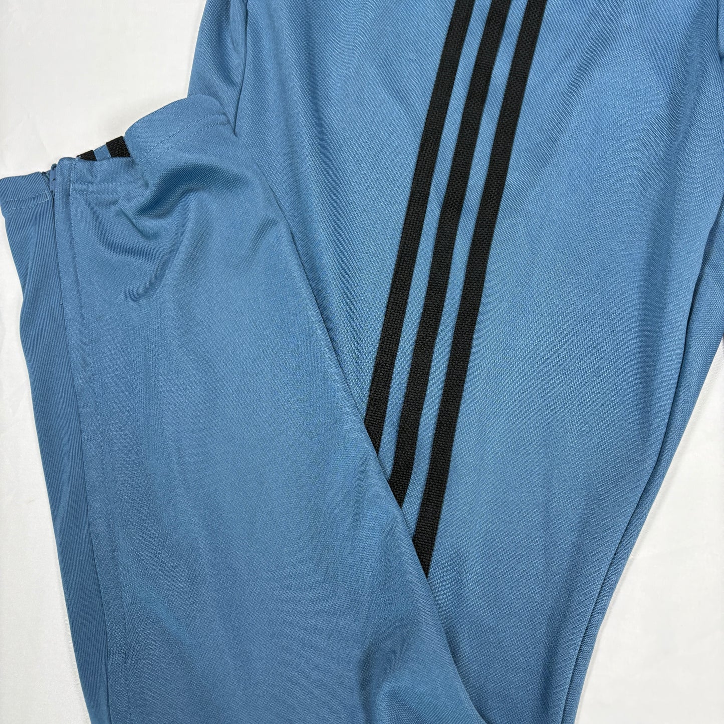 Adidas Men’s XL Track Pants Blue Black 3-Stripes Joggers Tapered Primegreen