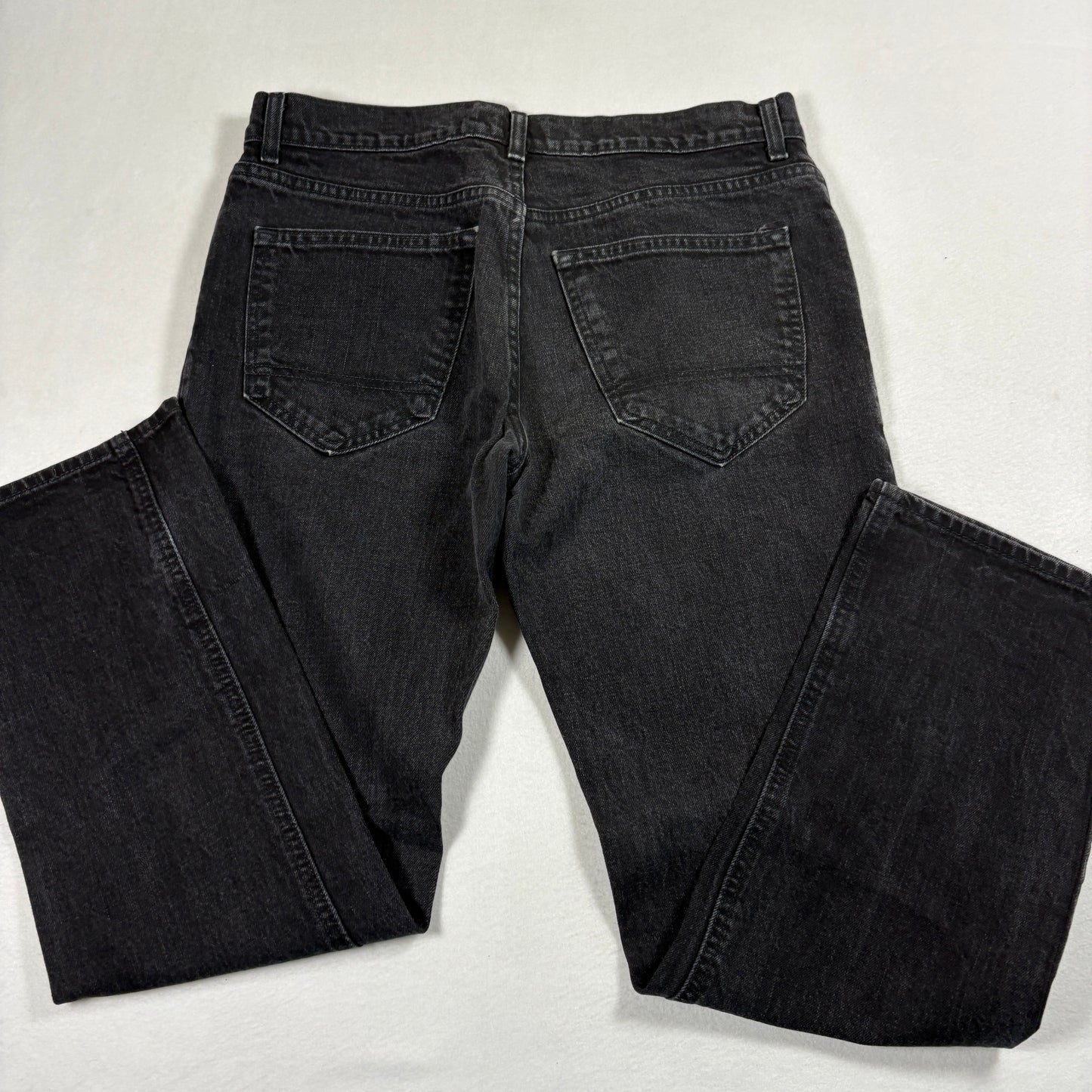Arizona Mens Jeans 32x30 Black Slim Straight Flex Denim Y2K 90s Grunge