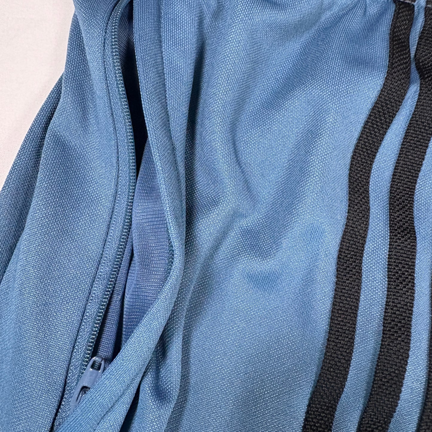 Adidas Men’s XL Track Pants Blue Black 3-Stripes Joggers Tapered Primegreen