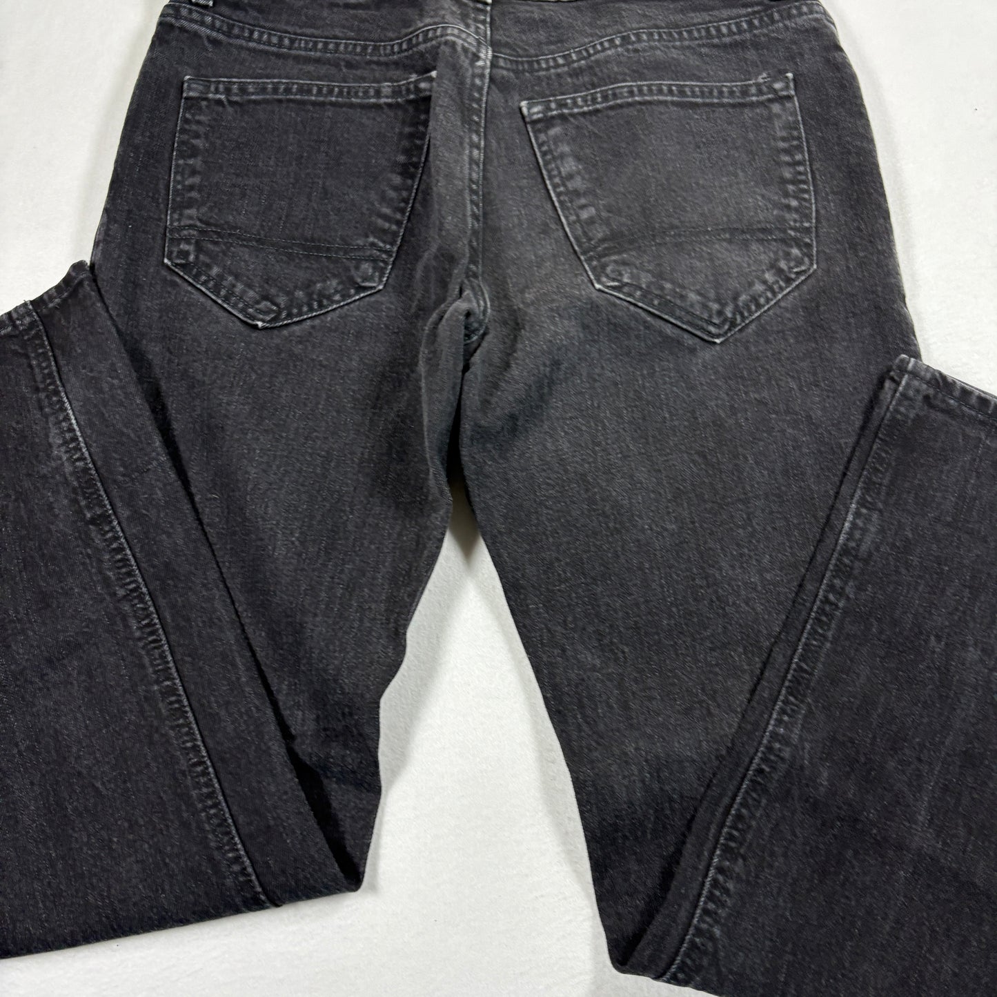 Arizona Mens Jeans 32x30 Black Slim Straight Flex Denim Y2K 90s Grunge