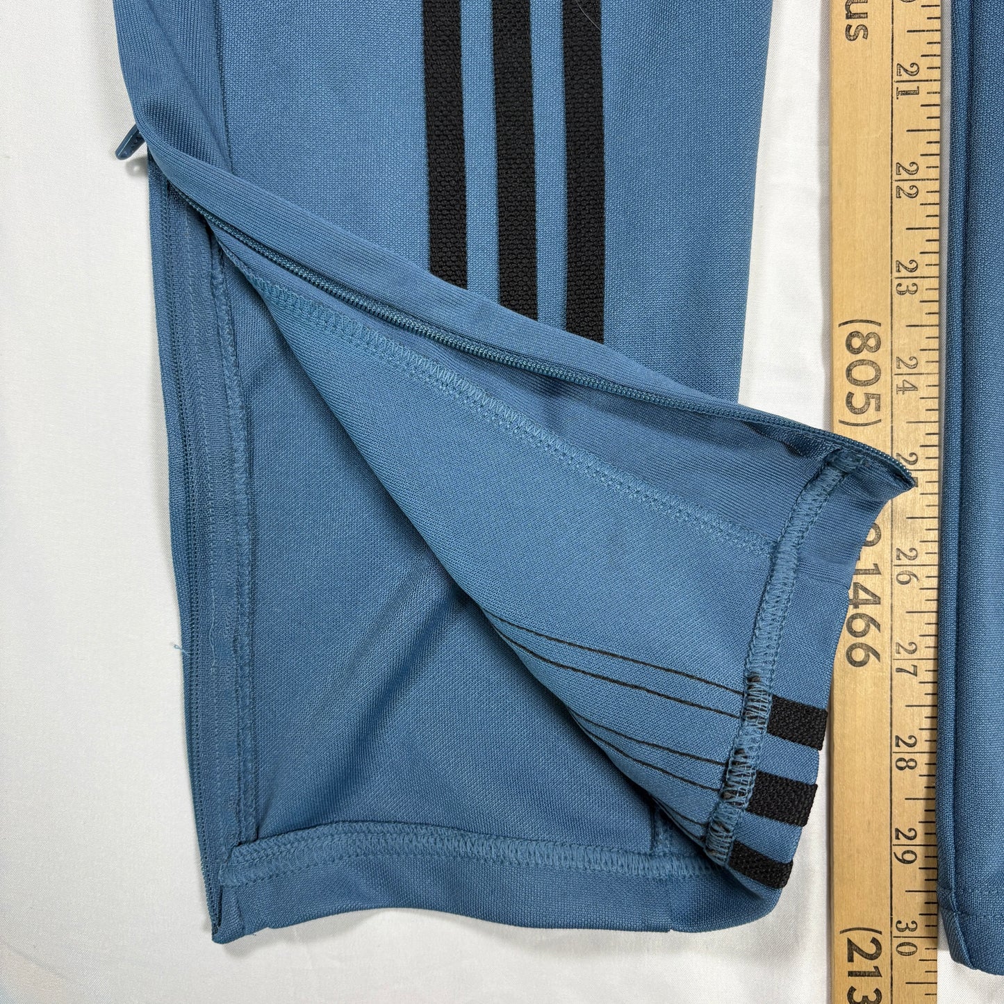 Adidas Men’s XL Track Pants Blue Black 3-Stripes Joggers Tapered Primegreen
