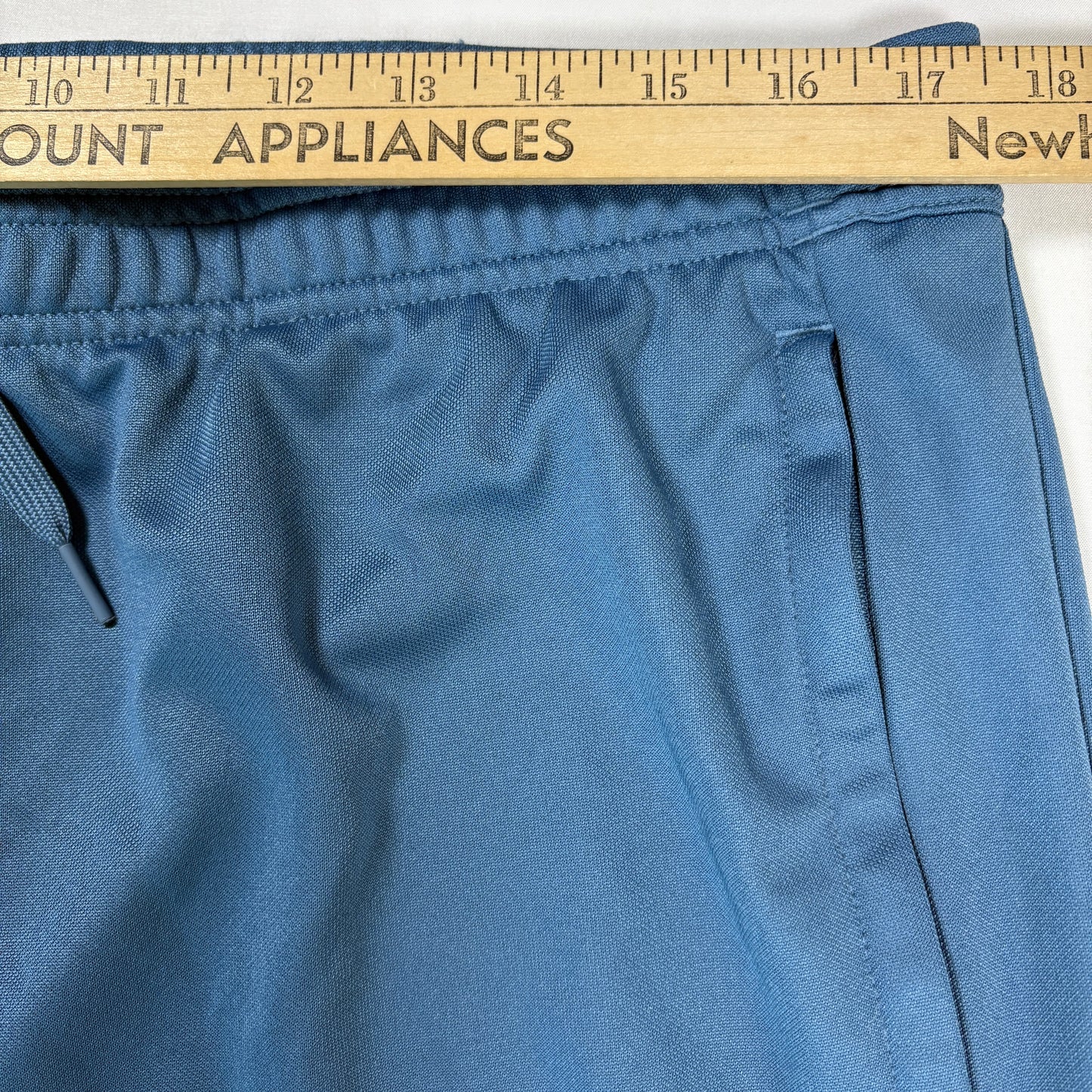 Adidas Men’s XL Track Pants Blue Black 3-Stripes Joggers Tapered Primegreen