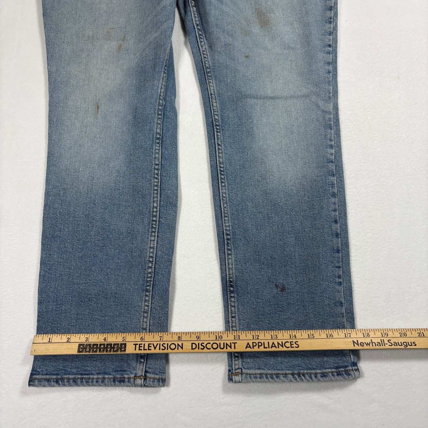 Vintage Mens Jeans 38x30 Light Wash Straight Leg Denim Y2K 90s Grunge
