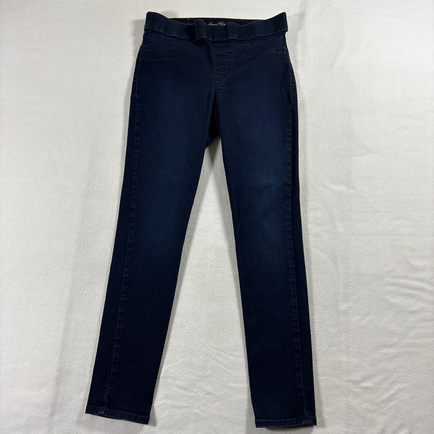 Gloria Vanderbilt Slimming Effect Pull On Jeans Womens 8 Average Dark Wash