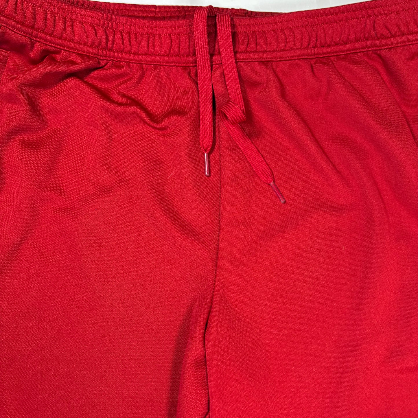 Adidas Men’s XL Track Pants Red White 3-Stripes Joggers Tapered Training