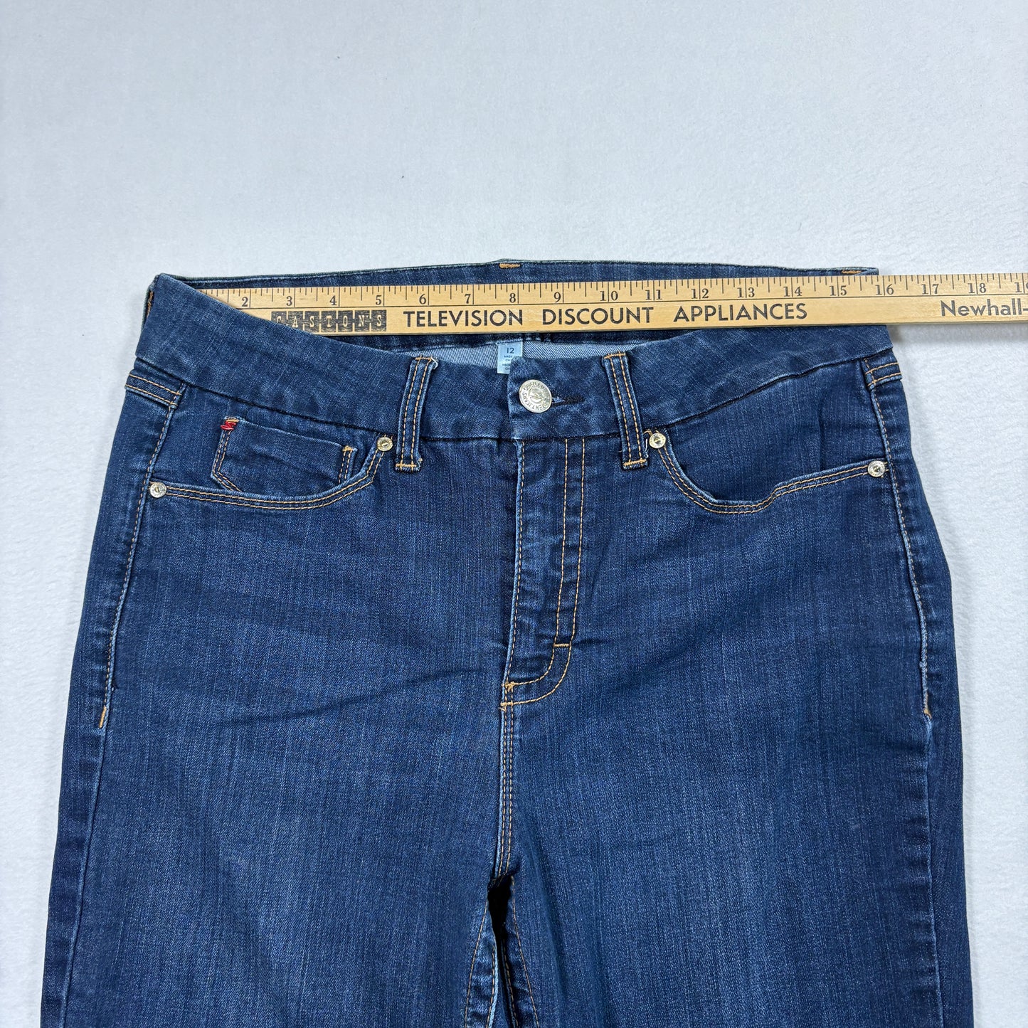 Seven7 Womens Jeans Sz 12 Dark Wash Skinny Denim Stretch Y2K Curvy Vintage