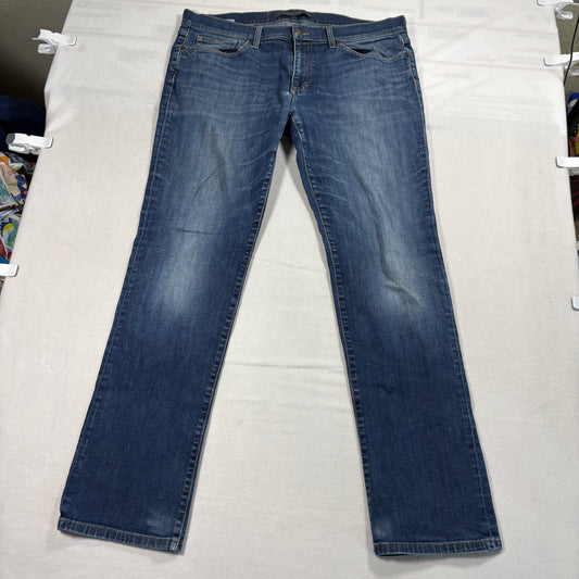 Joes Jeans The Brixton Mens W38 Blue Denim Straight Fit Stretch Classic Wash