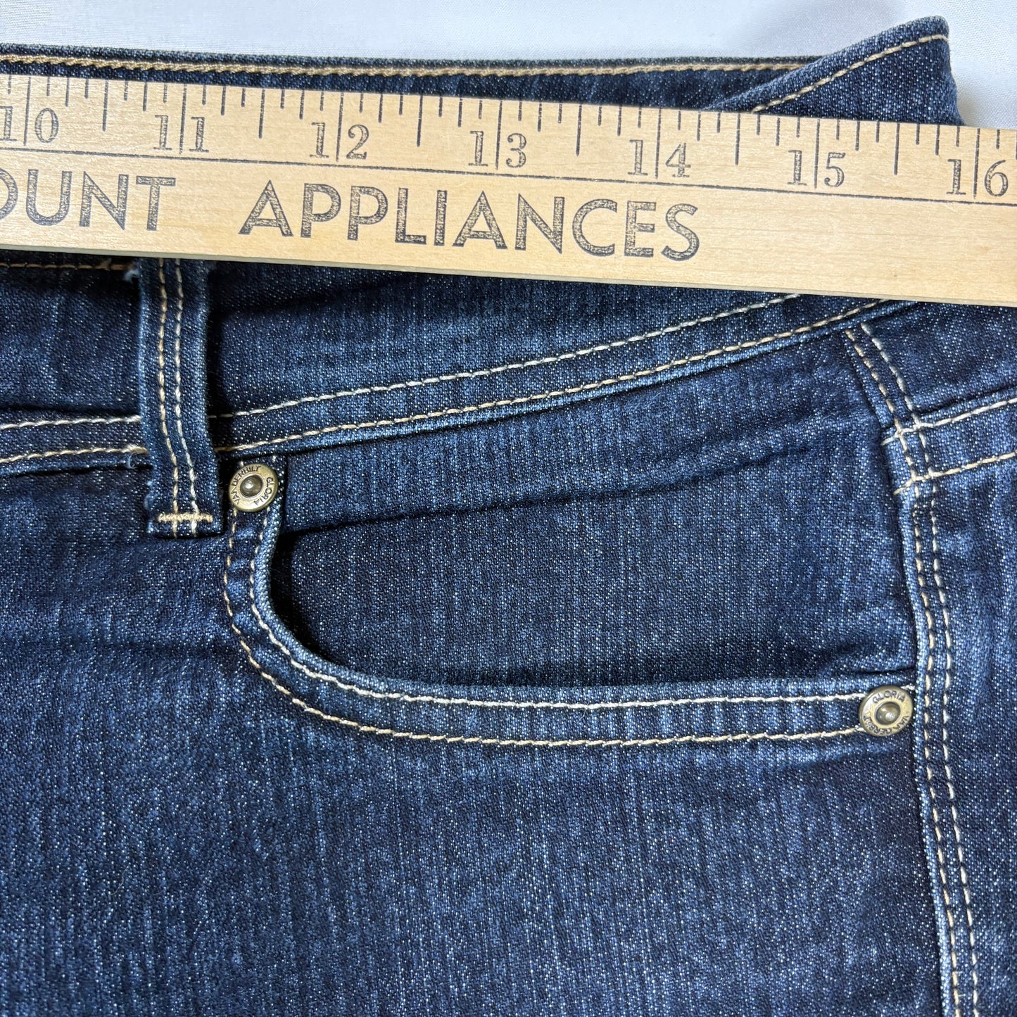 Gloria Vanderbilt Women’s Jeans Size 12 Blue Bootcut Stretch Denim Mid Rise