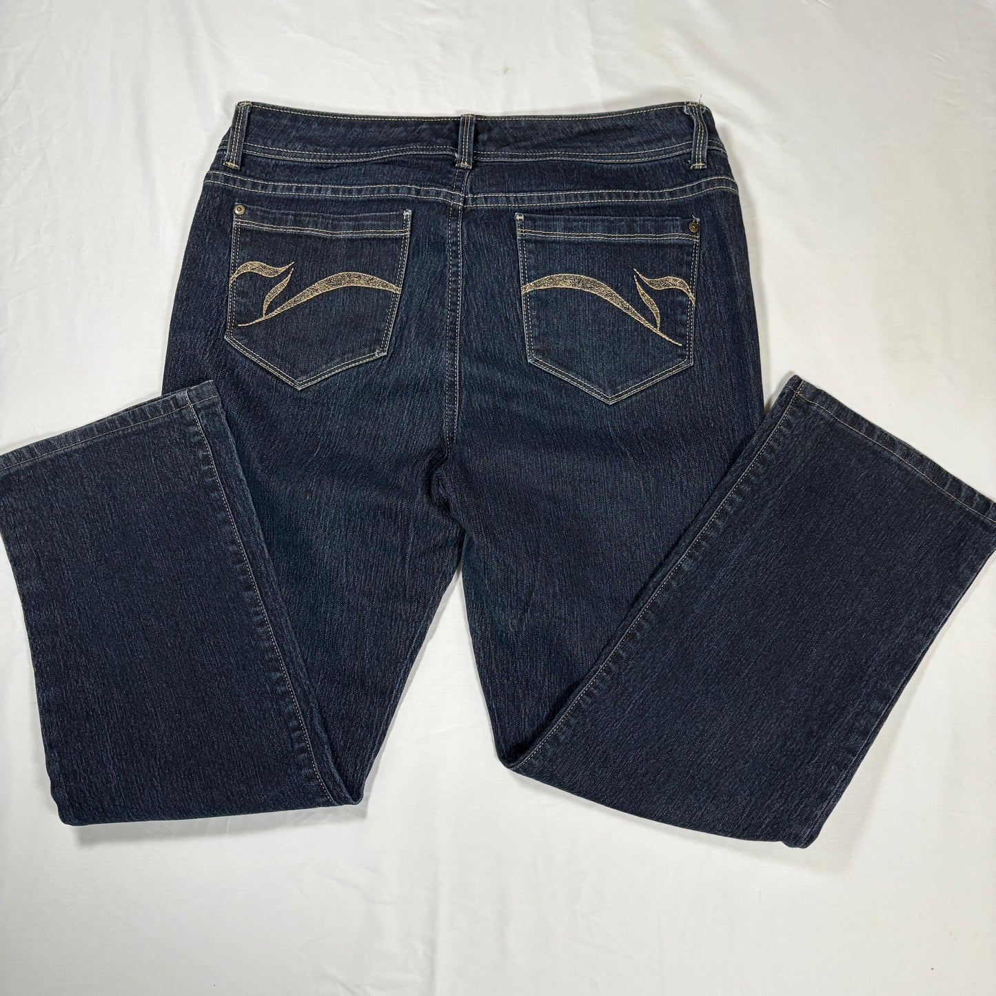 Gloria Vanderbilt Women’s Jeans Size 12 Blue Bootcut Stretch Denim Mid Rise