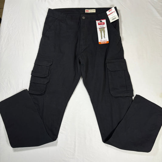 Wrangler Five Star Men’s Cargo Pants 32x32 Black Regular Taper Stretch NWT