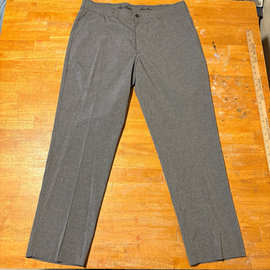 Ben Hogan Dress Pants Mens 36x30 Gray Slim Straight Stretch Golf Casual Wear