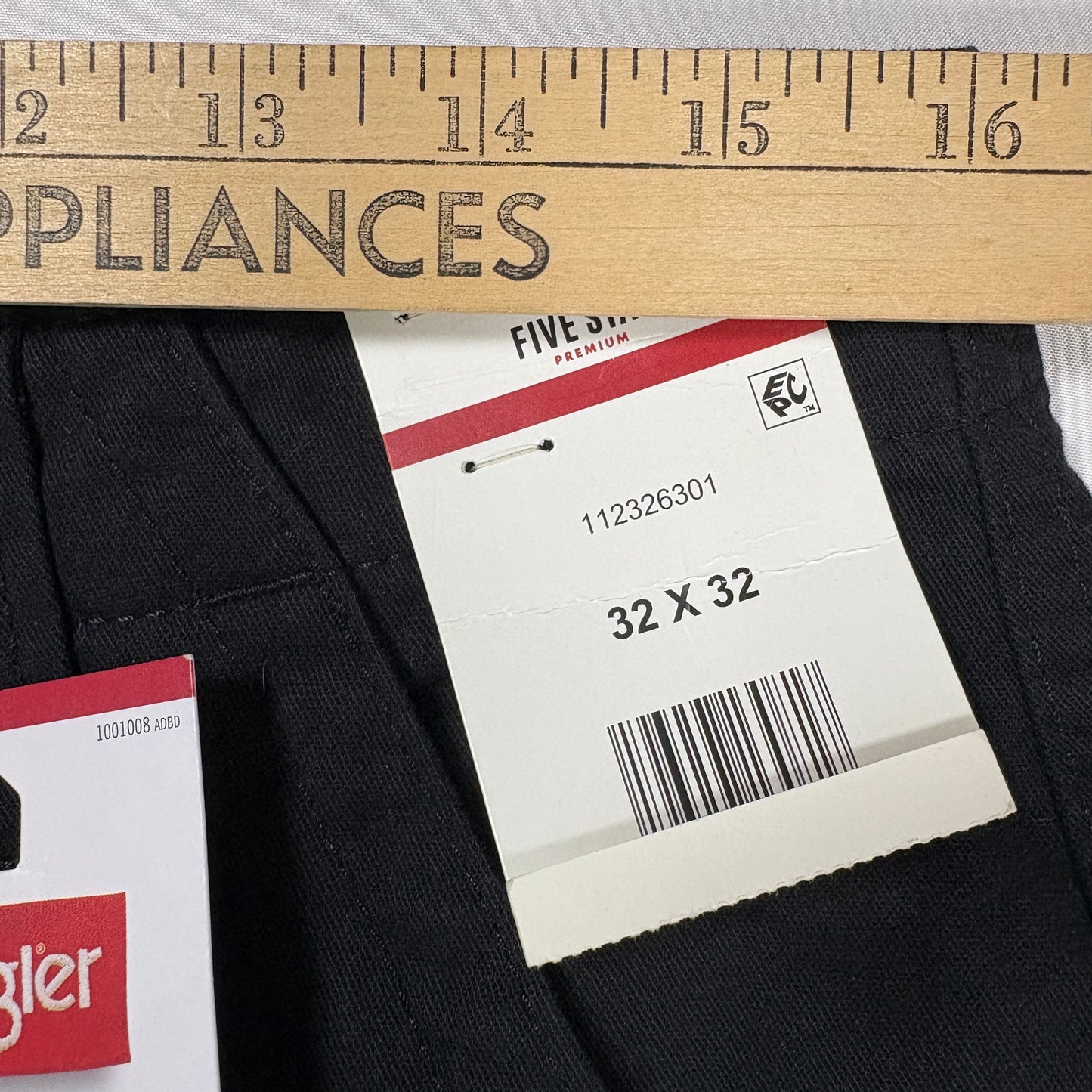 Wrangler Five Star Men’s Cargo Pants 32x32 Black Regular Taper Stretch NWT