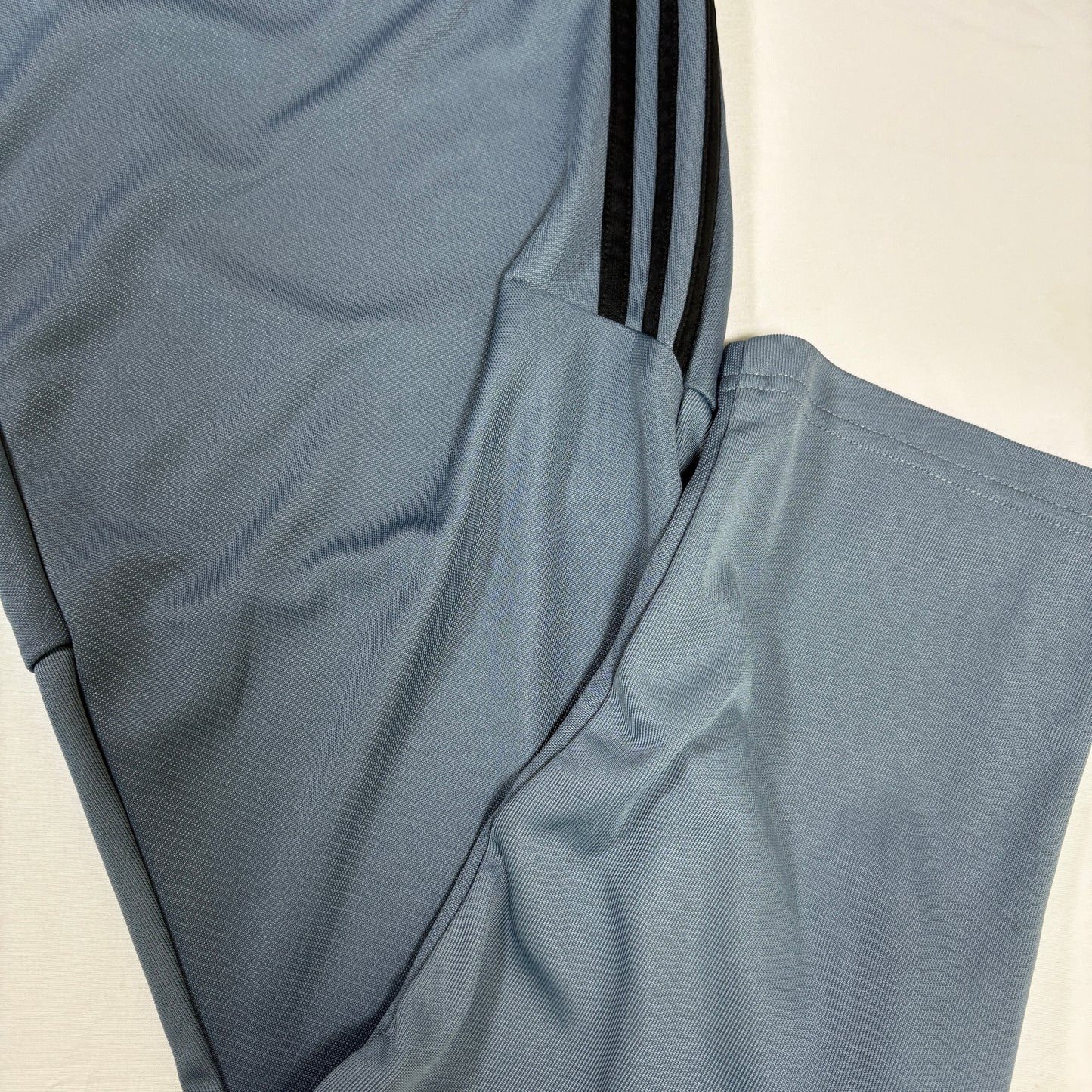 Adidas Men’s Track Pants XL Gray Black Stripes Climacool Athletic Joggers