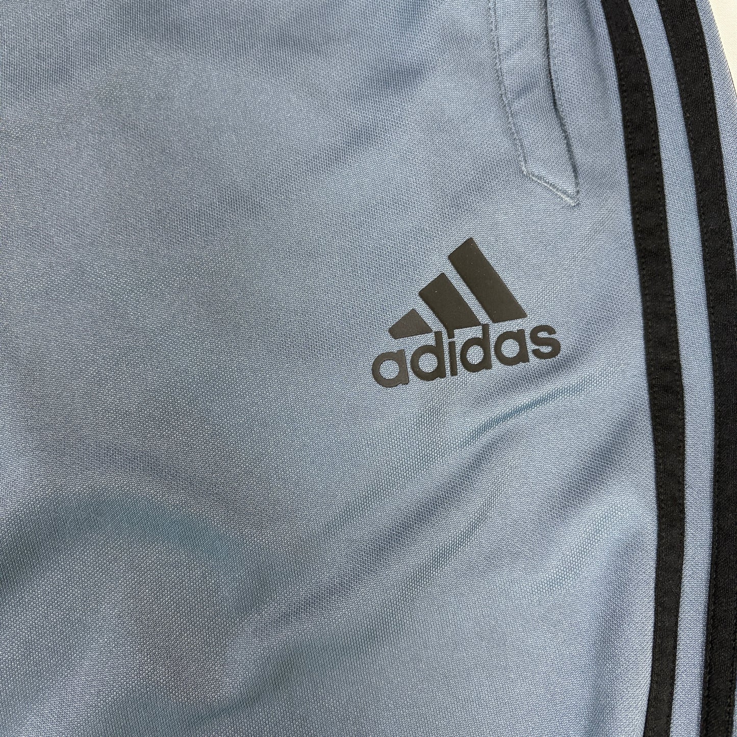 Adidas Men’s Track Pants XL Gray Black Stripes Climacool Athletic Joggers