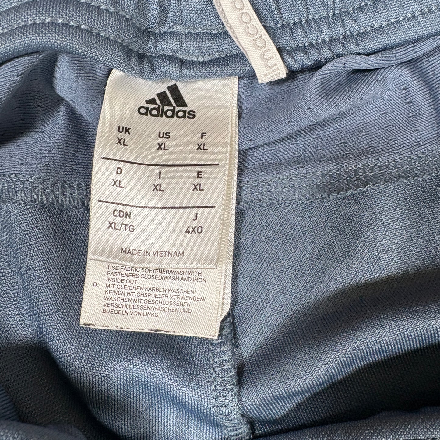 Adidas Men’s Track Pants XL Gray Black Stripes Climacool Athletic Joggers