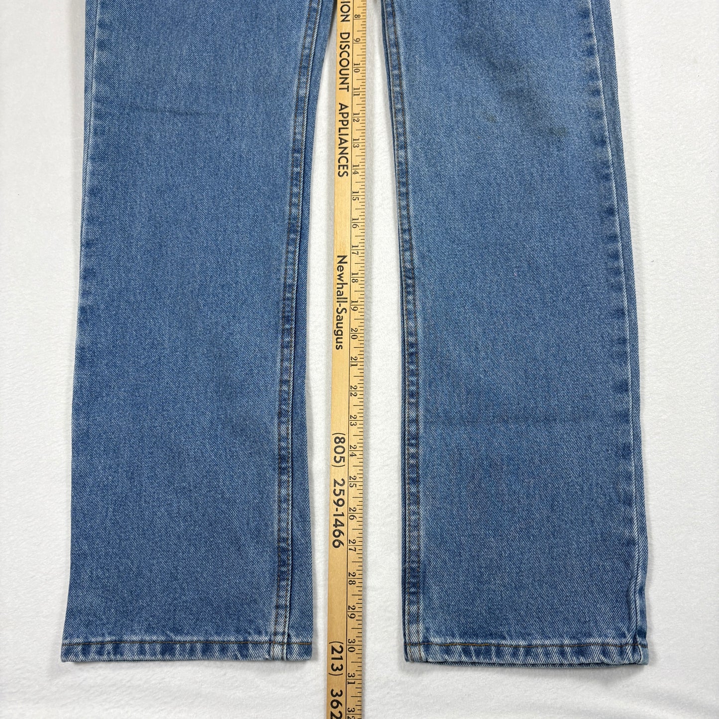 George Mens Jeans 30x32 Medium Wash Regular Fit Denim Straight Vintage 90s