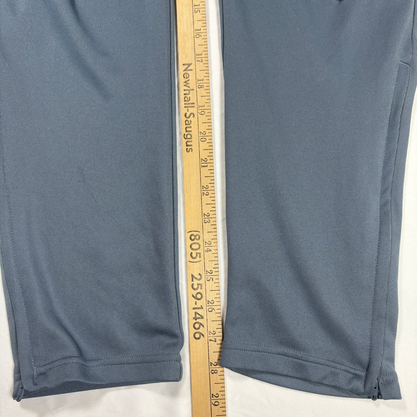 Adidas Men’s Track Pants XL Gray Black Stripes Climacool Athletic Joggers