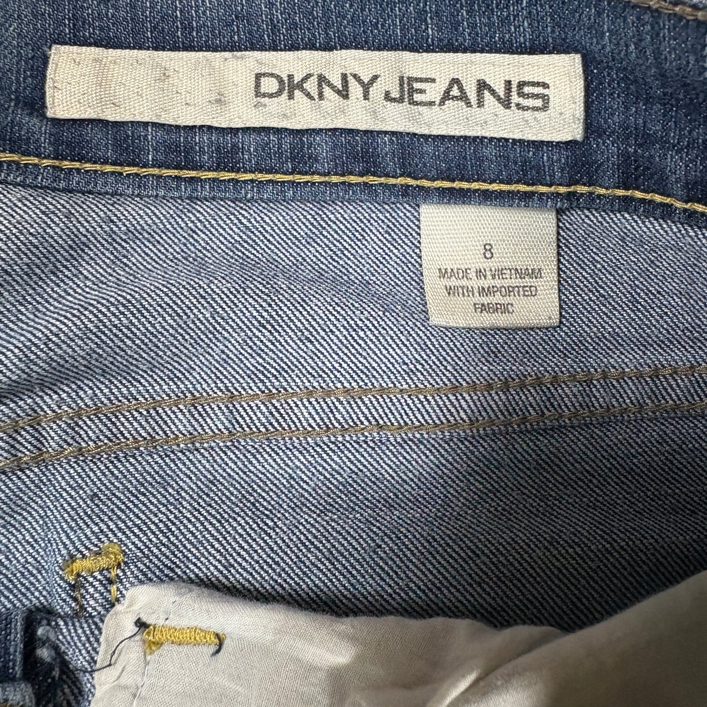 DKNY Jeans Women’s Size 8 Blue Medium Wash Bootcut Denim Stretch Casual Pants