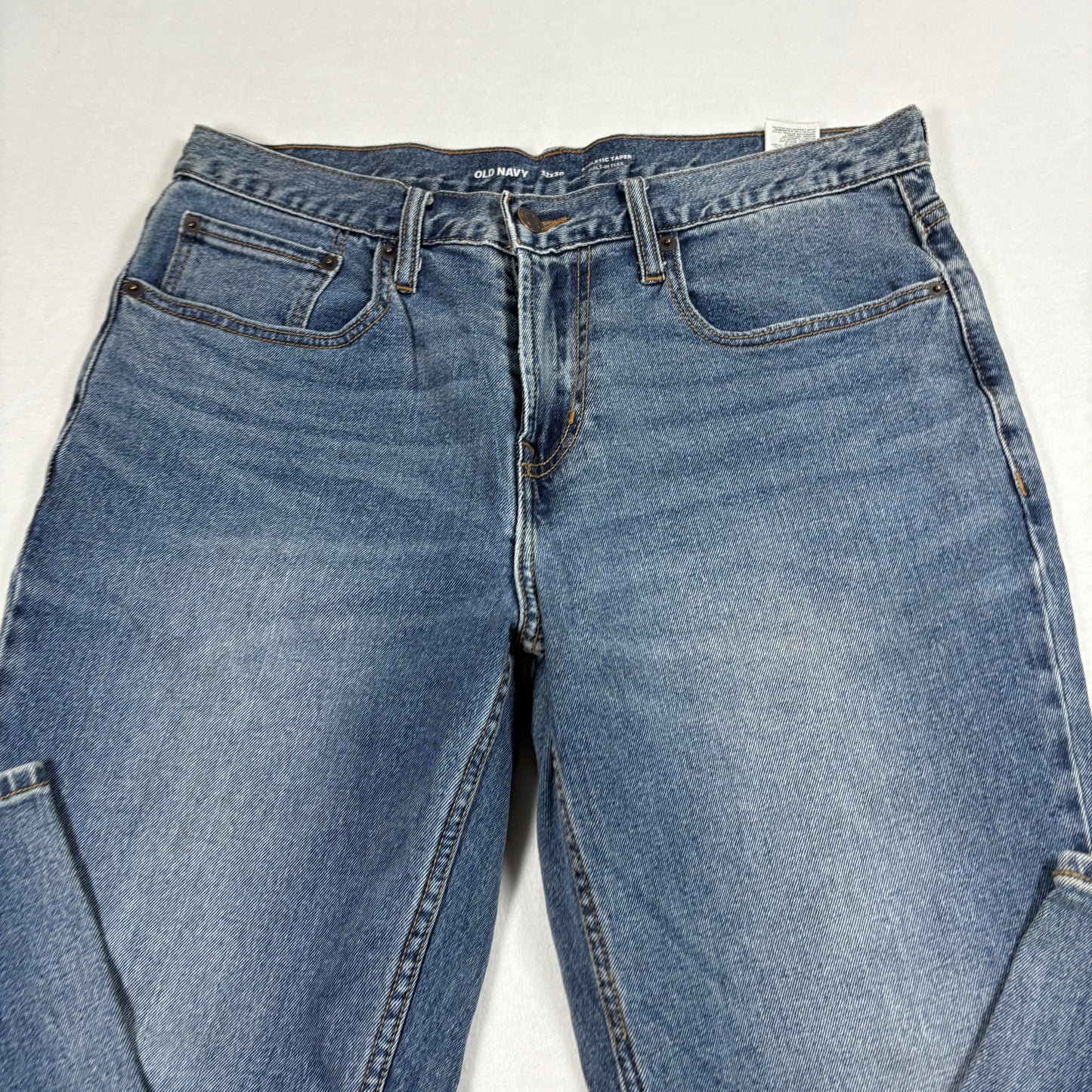 Old Navy Mens Jeans 32x30 Light Wash Athletic Taper Built-In Flex Y2K 90s