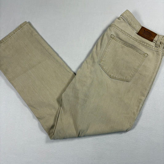 Lauren Ralph Lauren Womens Jeans Sz 16 Beige Straight Leg Denim Y2K Vintage