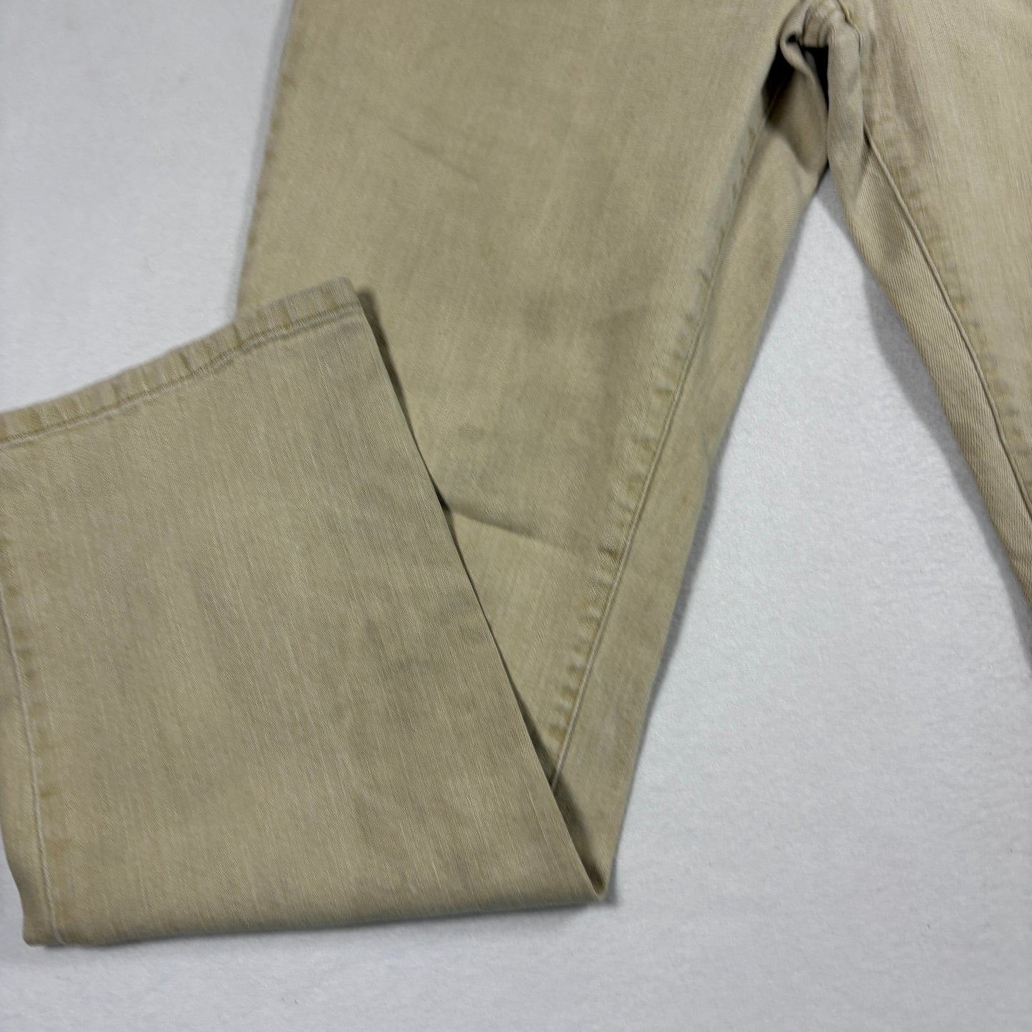 Lauren Ralph Lauren Womens Jeans Sz 16 Beige Straight Leg Denim Y2K Vintage