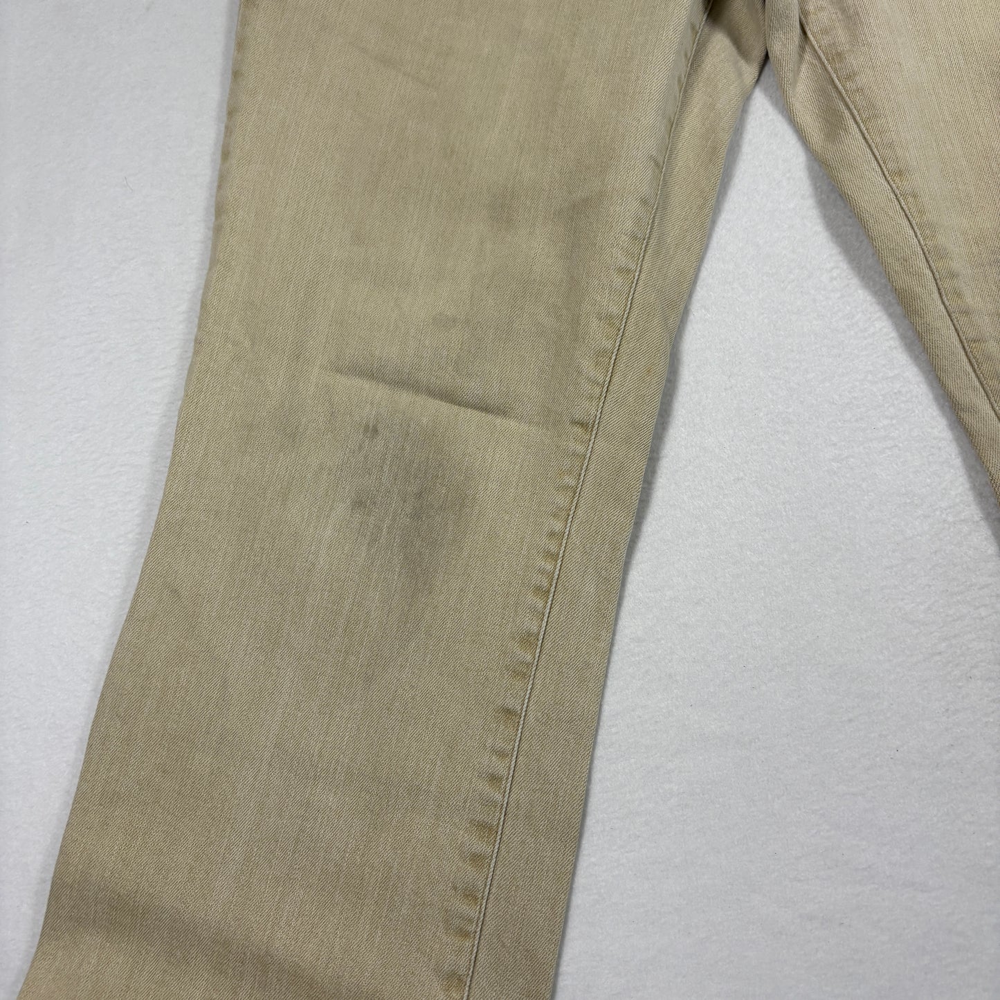 Lauren Ralph Lauren Womens Jeans Sz 16 Beige Straight Leg Denim Y2K Vintage