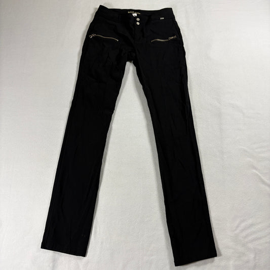 GUESS Jeans Womens 445216 Mid Rise Slim Black 28 Zip Pocket Stretch Pants