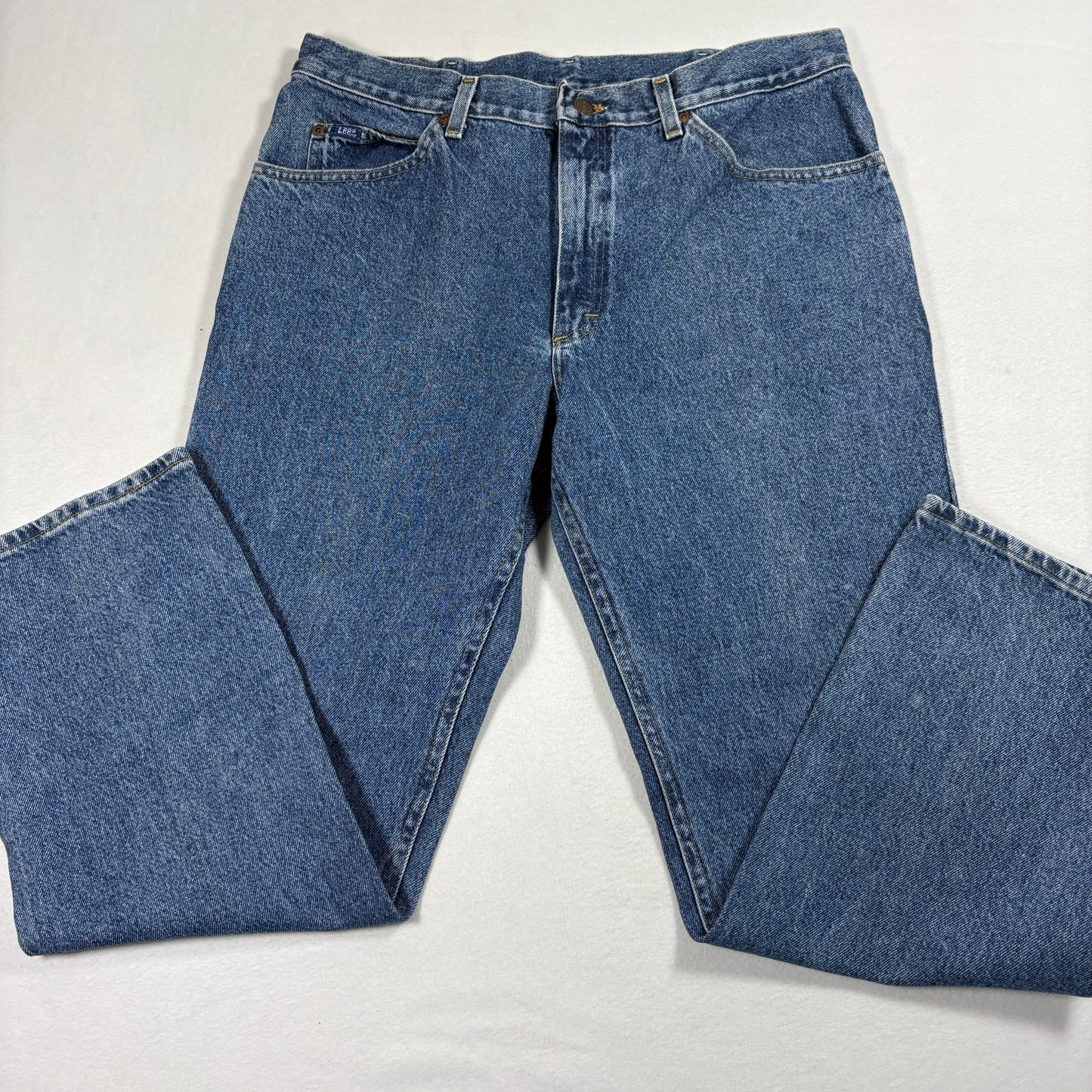 Lee Mens Jeans 38x30 Blue Denim Y2K Vintage Straight 90s Grunge Classic USA
