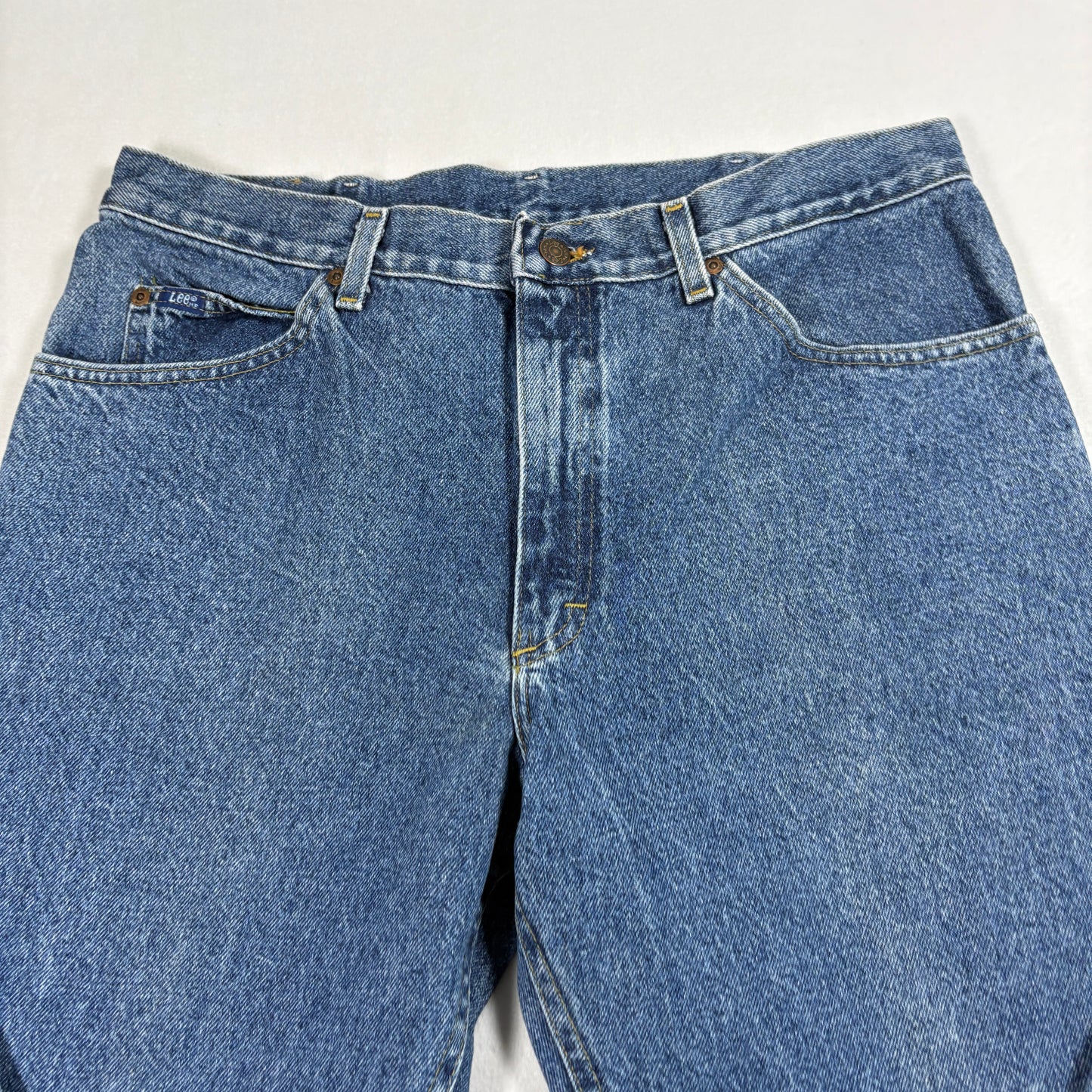 Lee Mens Jeans 38x30 Blue Denim Y2K Vintage Straight 90s Grunge Classic USA