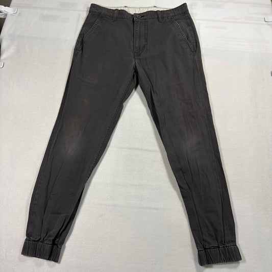 Levi’s Jogger Pants Mens 32x32 Gray Tapered Stretch Cuffed Casual Chino