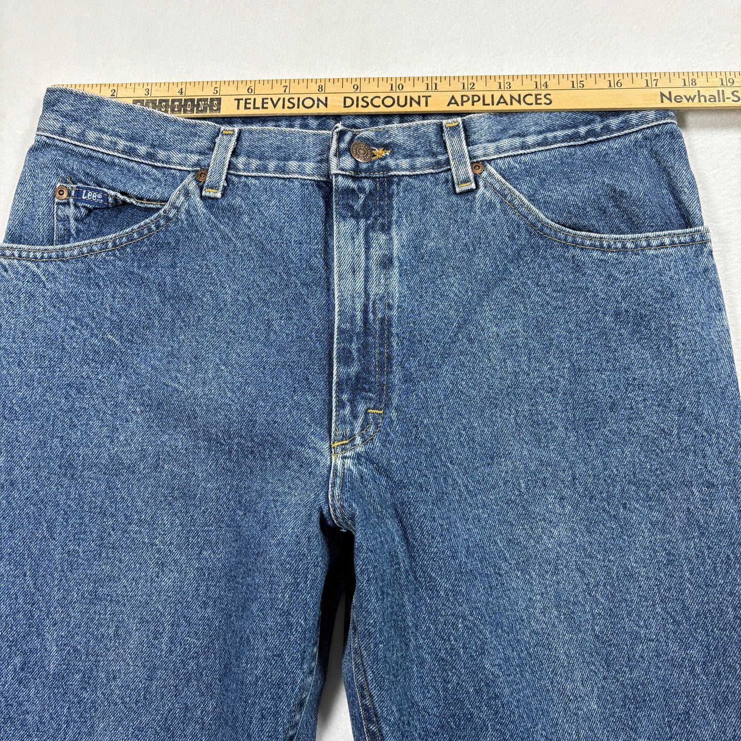 Lee Mens Jeans 38x30 Blue Denim Y2K Vintage Straight 90s Grunge Classic USA