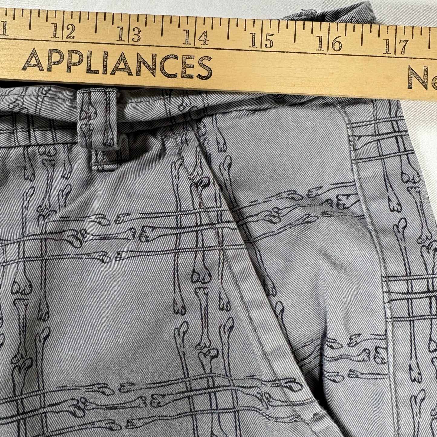 No Boundaries Men’s Shorts 36 Gray Plaid Cotton Casual Flat Front Summer Chino