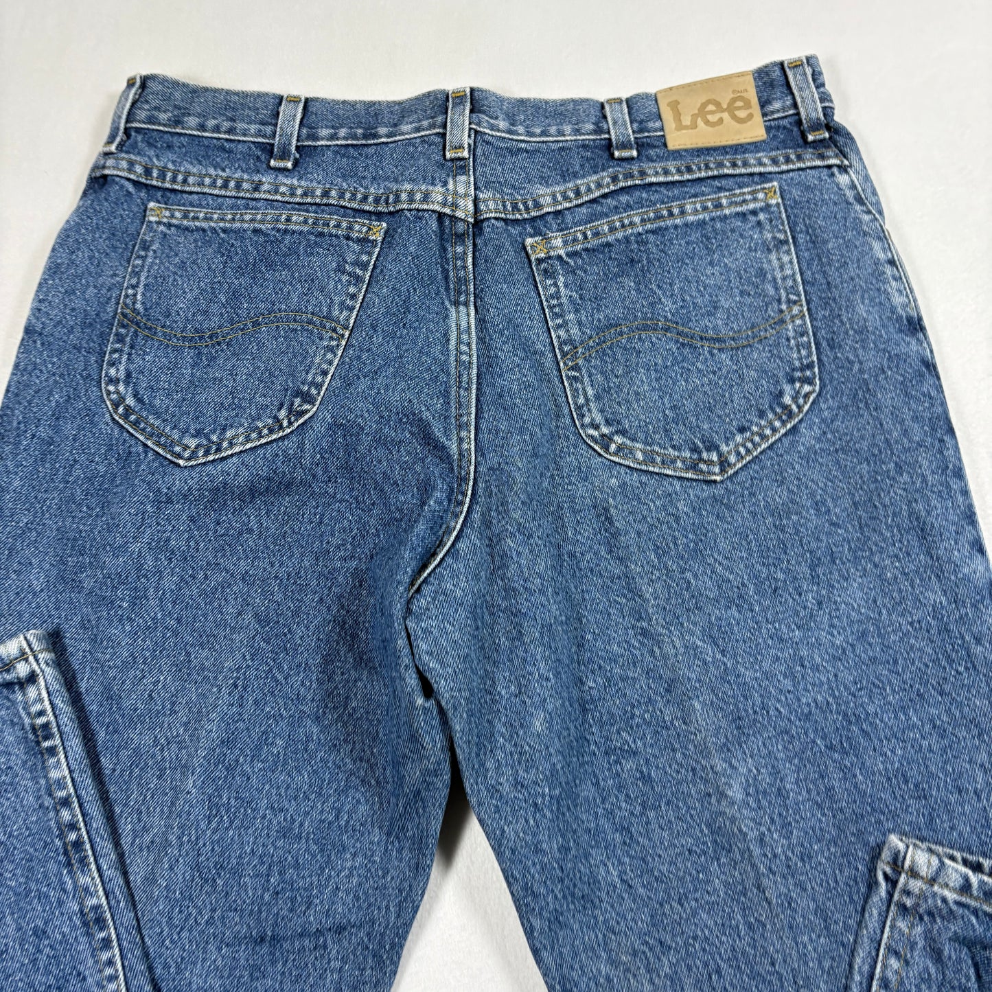 Lee Mens Jeans 38x30 Blue Denim Y2K Vintage Straight 90s Grunge Classic USA