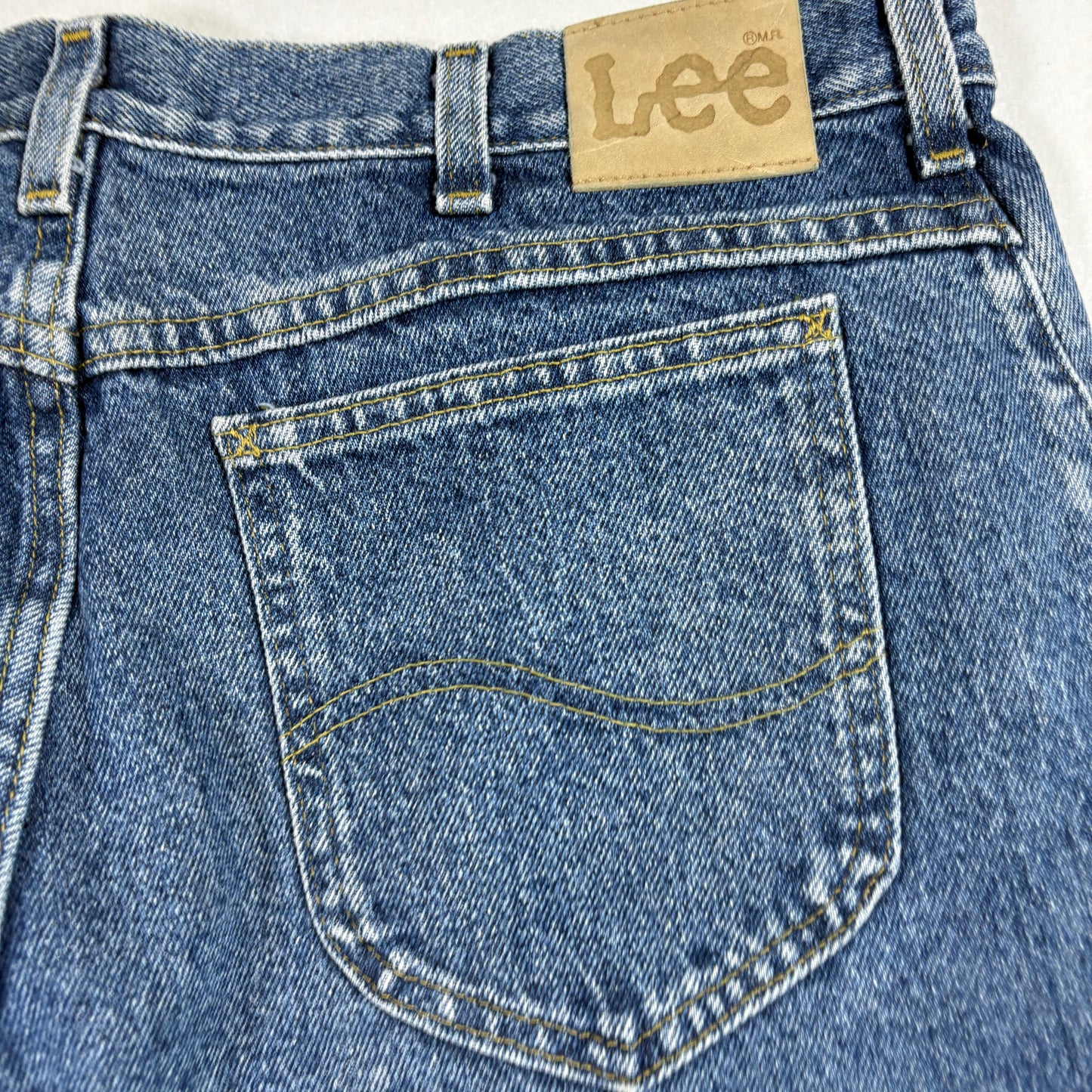 Lee Mens Jeans 38x30 Blue Denim Y2K Vintage Straight 90s Grunge Classic USA