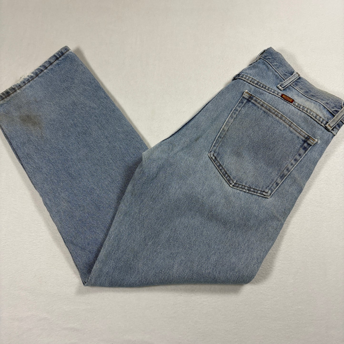 Rustler Mens Jeans 34x29 Light Blue Denim Y2K Vintage 90s Grunge Straight