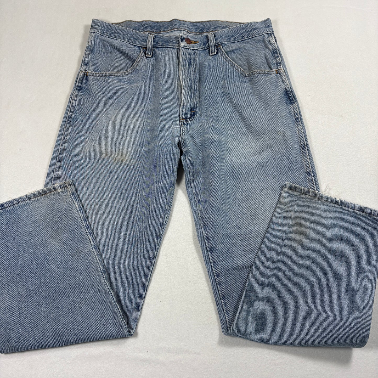 Rustler Mens Jeans 34x29 Light Blue Denim Y2K Vintage 90s Grunge Straight