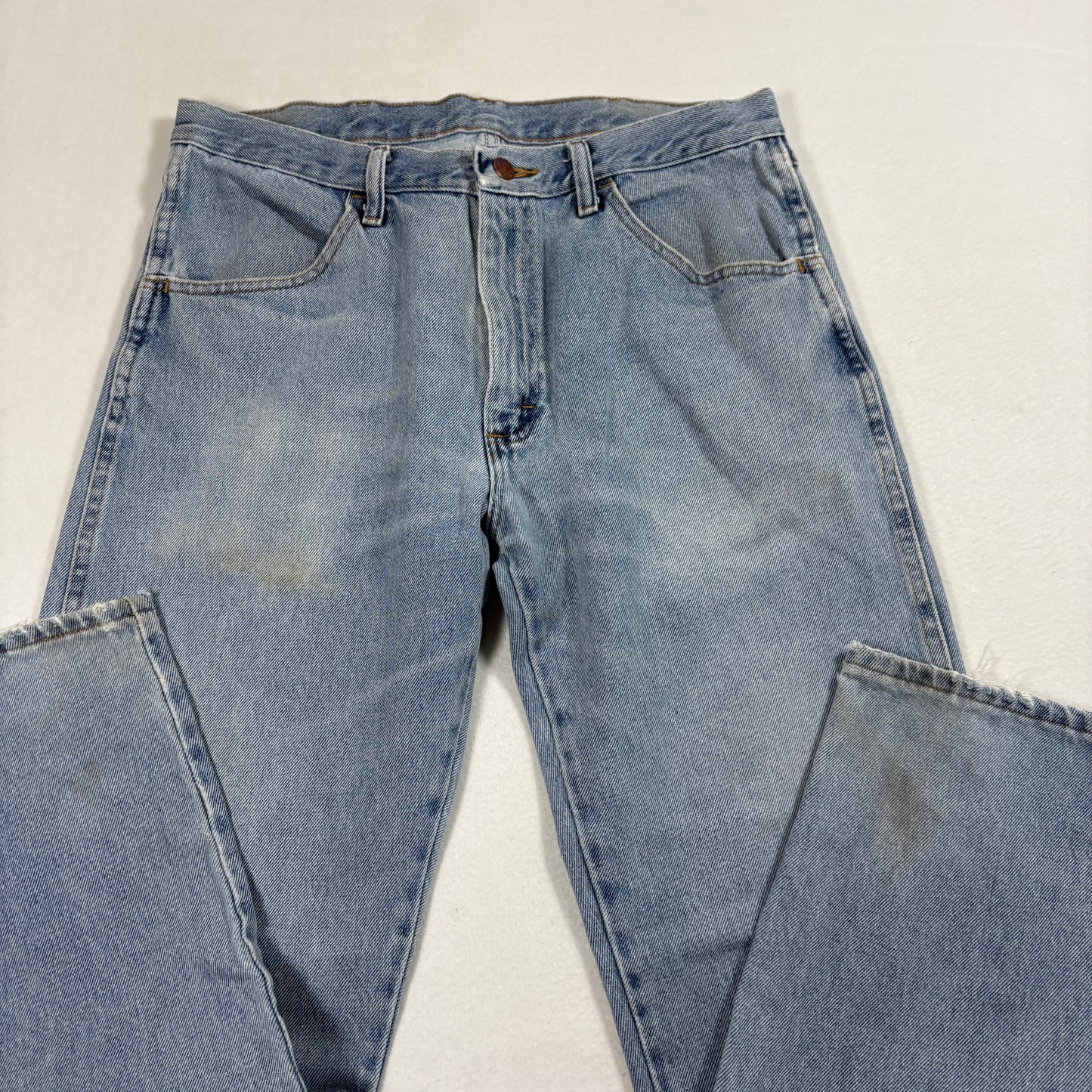 Rustler Mens Jeans 34x29 Light Blue Denim Y2K Vintage 90s Grunge Straight