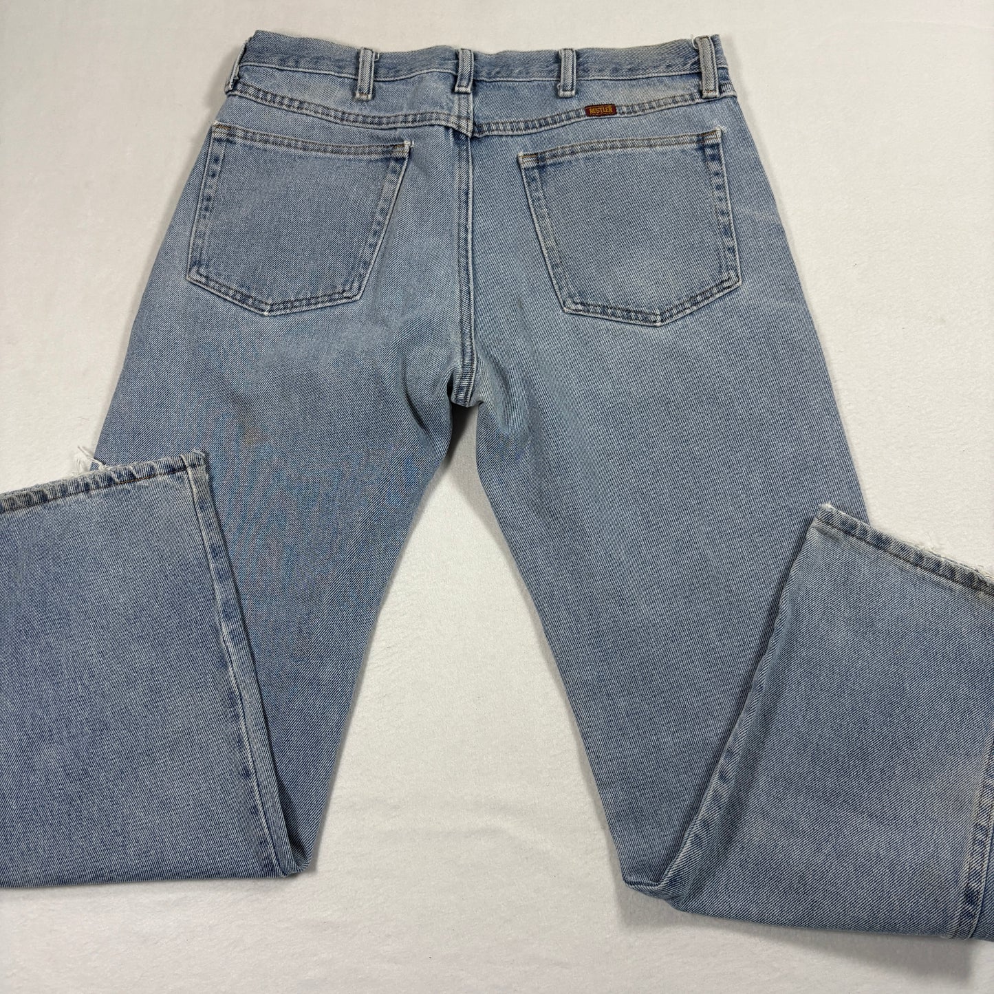 Rustler Mens Jeans 34x29 Light Blue Denim Y2K Vintage 90s Grunge Straight